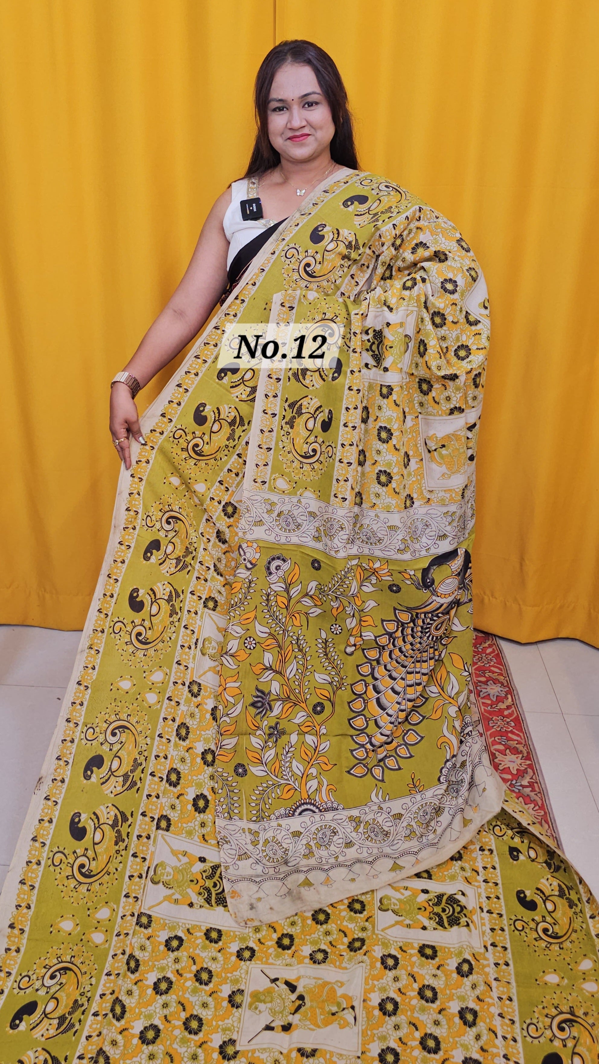 KALAMKARI SILK SAREE (NO.12)