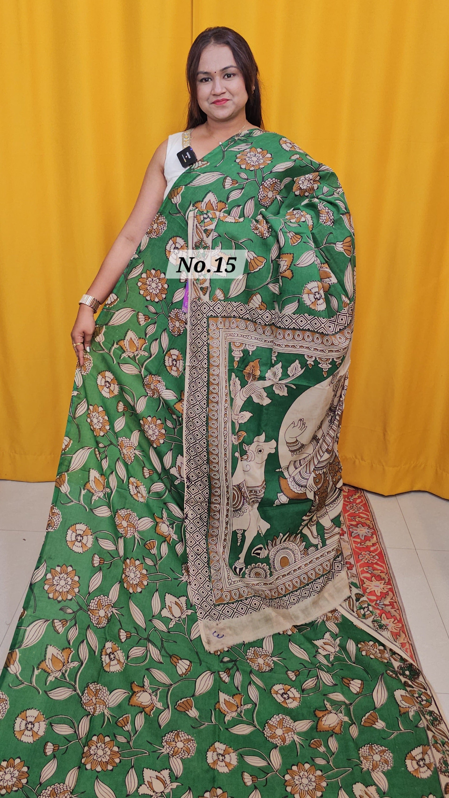 KALAMKARI SILK SAREE (NO.15)