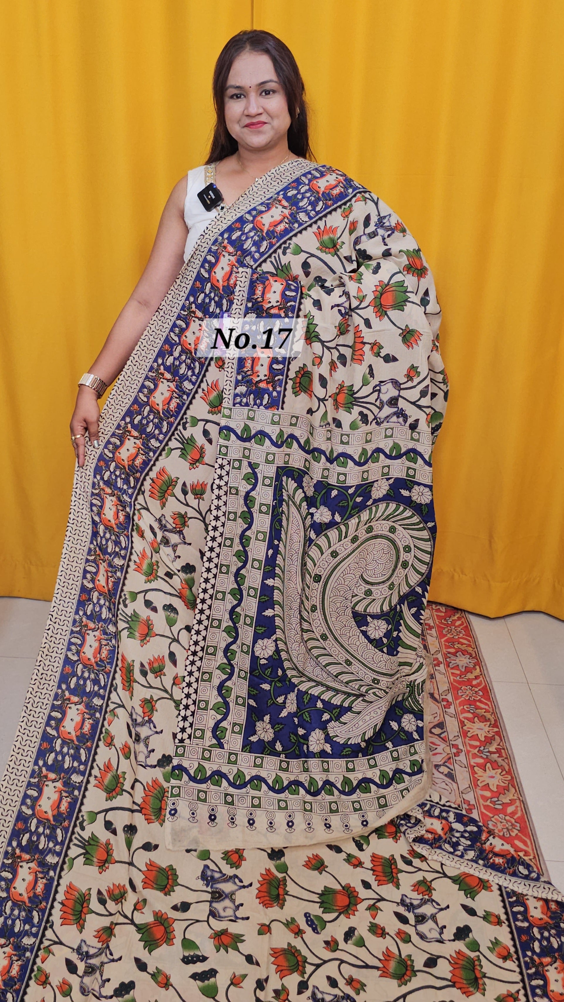 KALAMKARI SILK SAREE (NO.17)