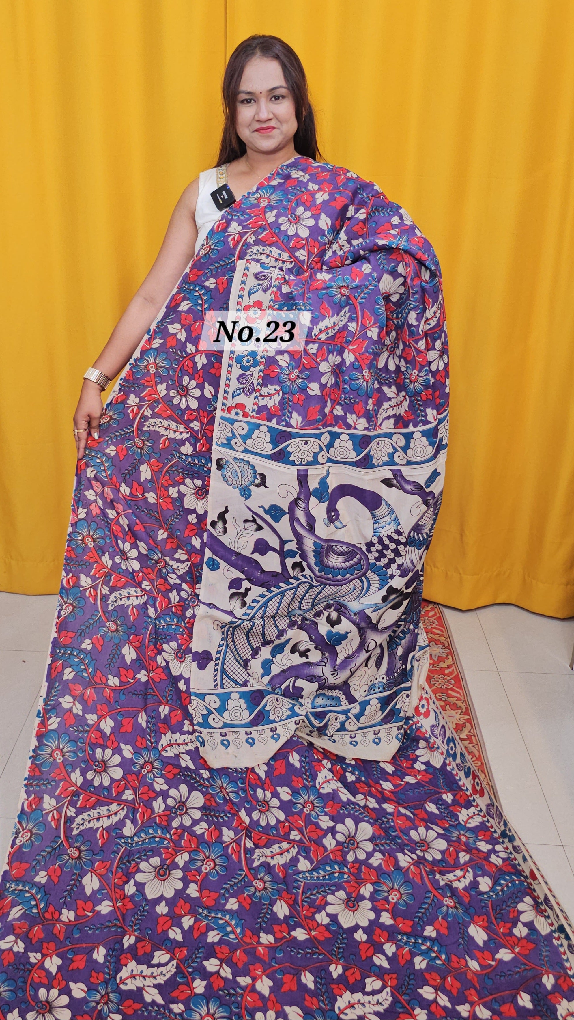 KALAMKARI SILK SAREE (NO.23)