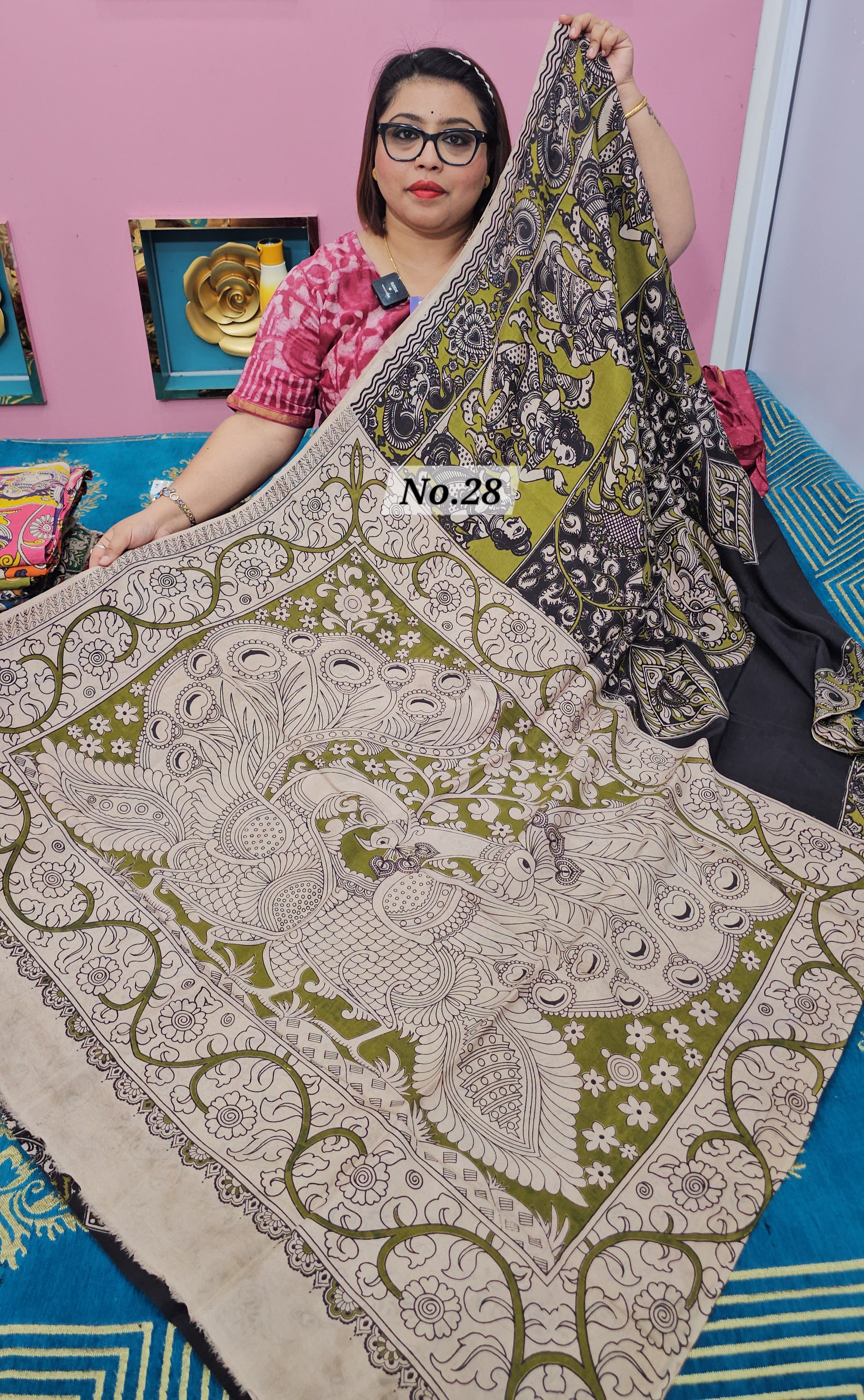 KALAMKARI SILK SAREE (NO.28)