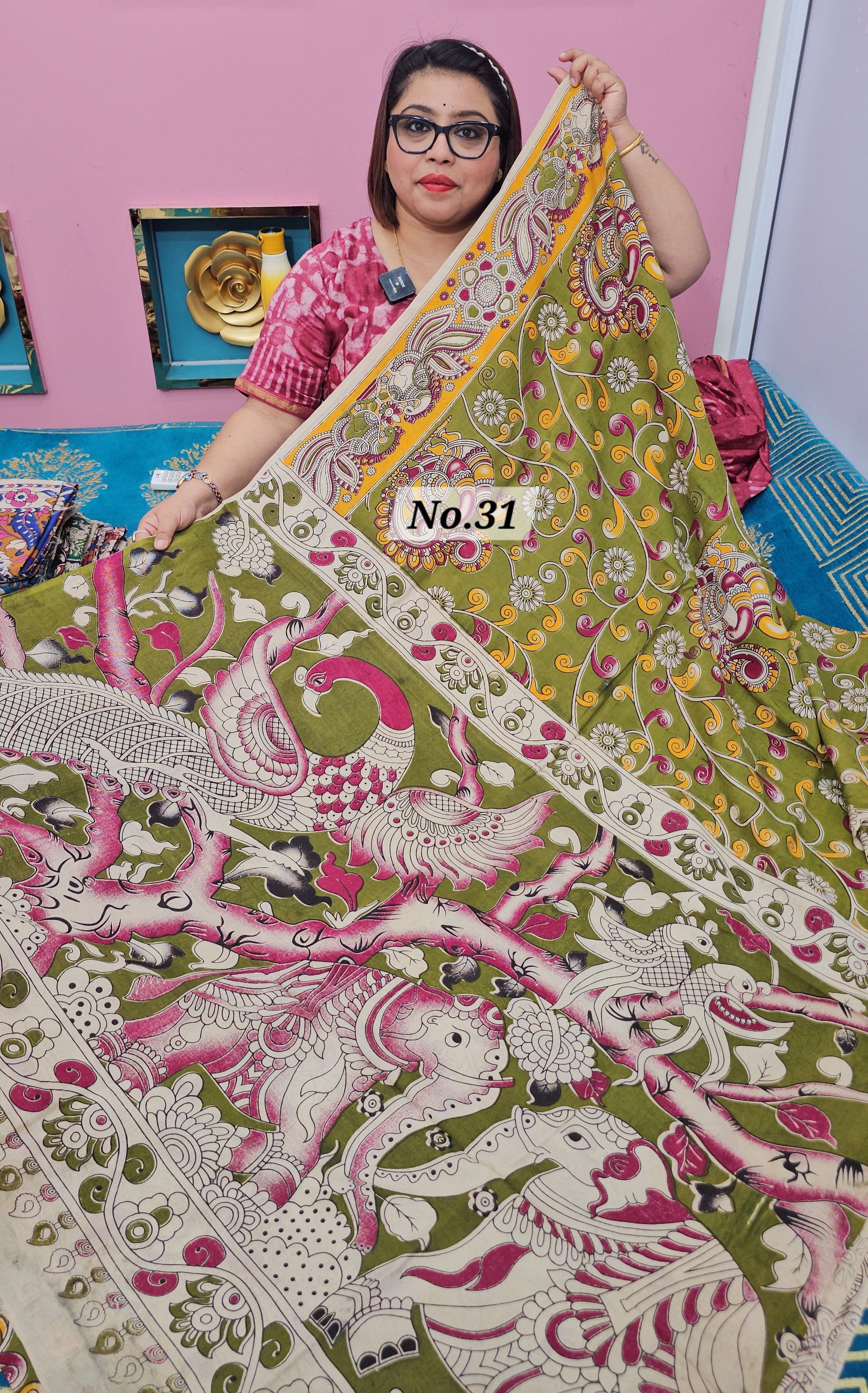 KALAMKARI SILK SAREE (NO.31)