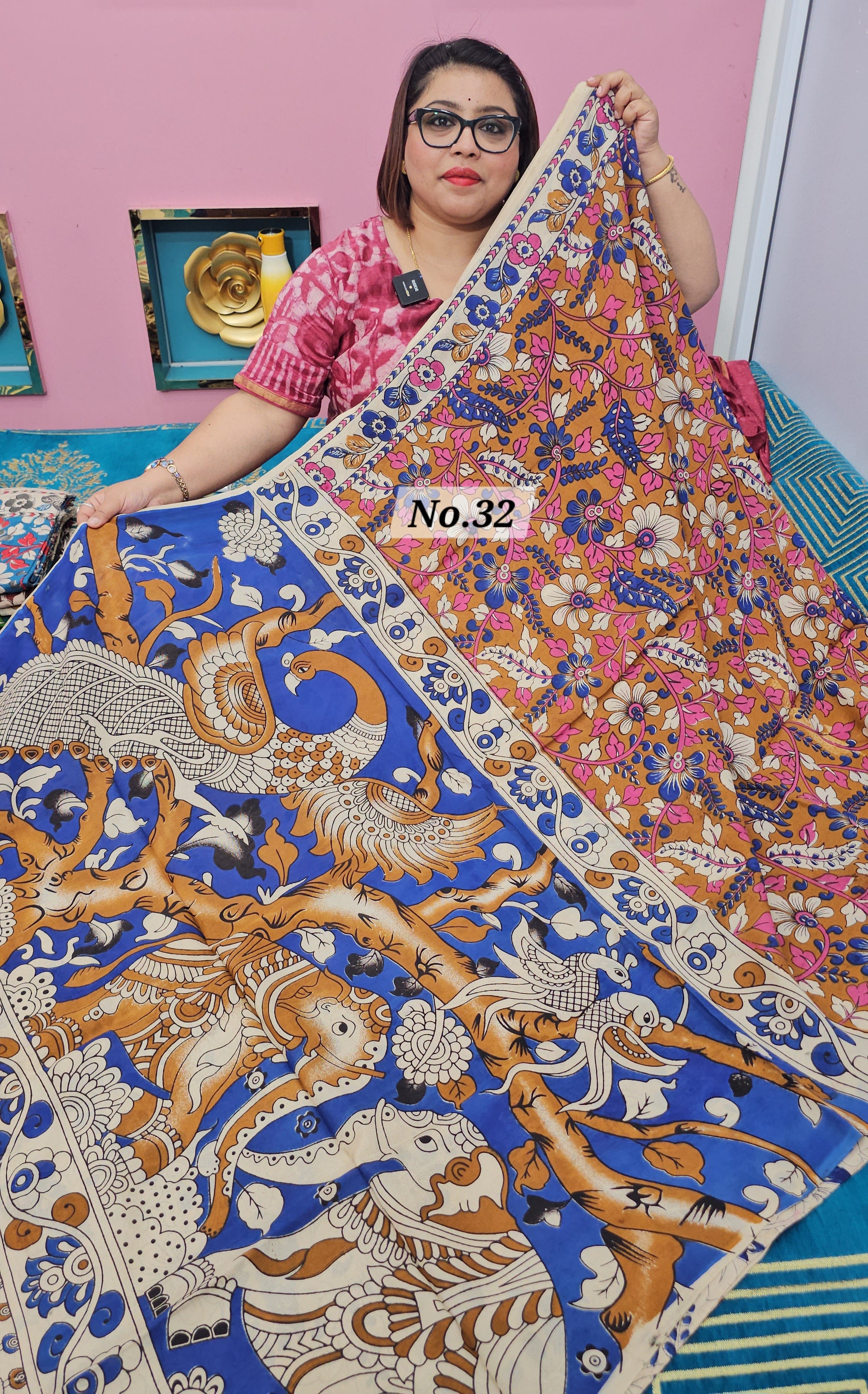 KALAMKARI SILK SAREE (NO.32)