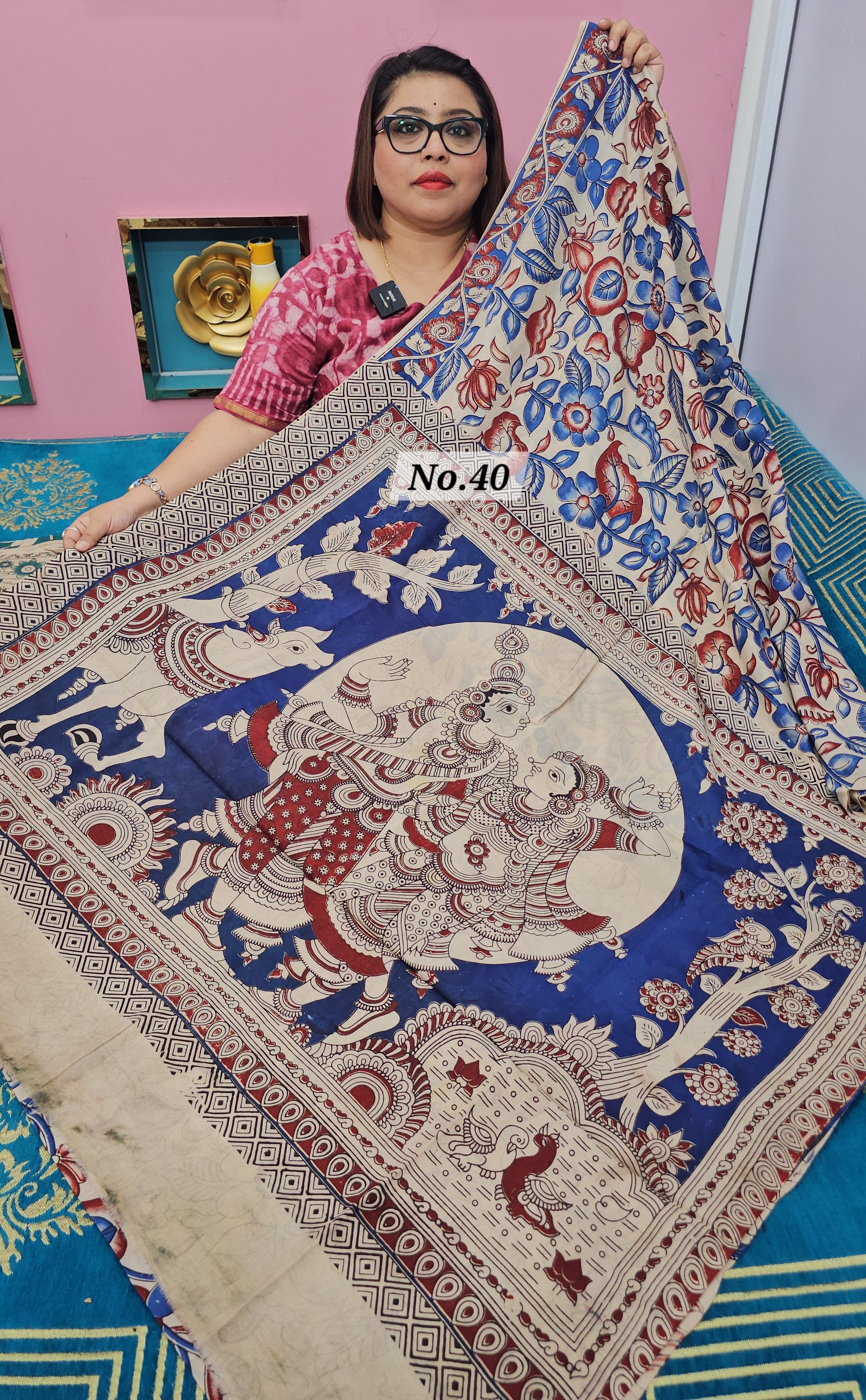 KALAMKARI SILK SAREE (NO.40)