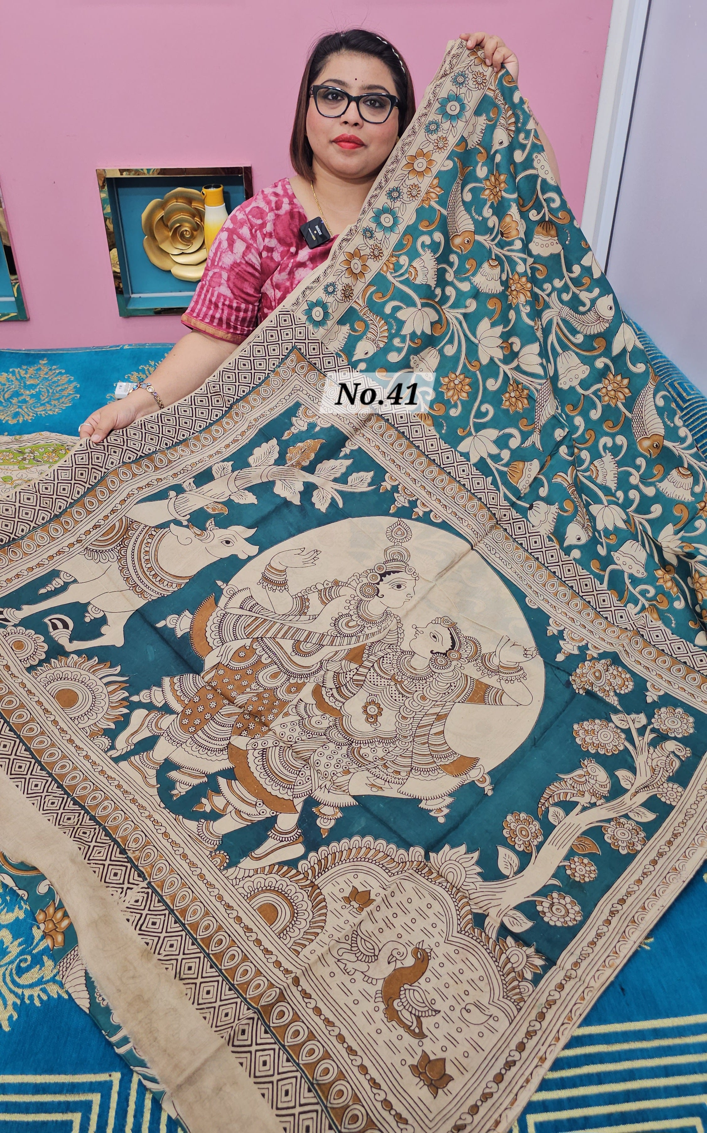 KALAMKARI SILK SAREE (NO.41)