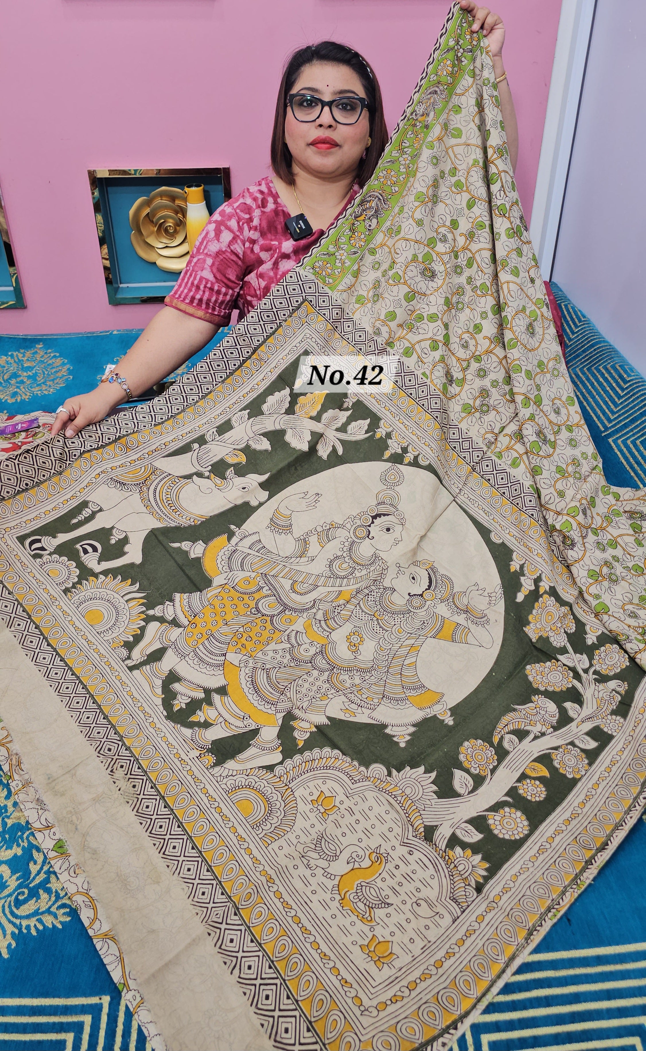 KALAMKARI SILK SAREE (NO.42)