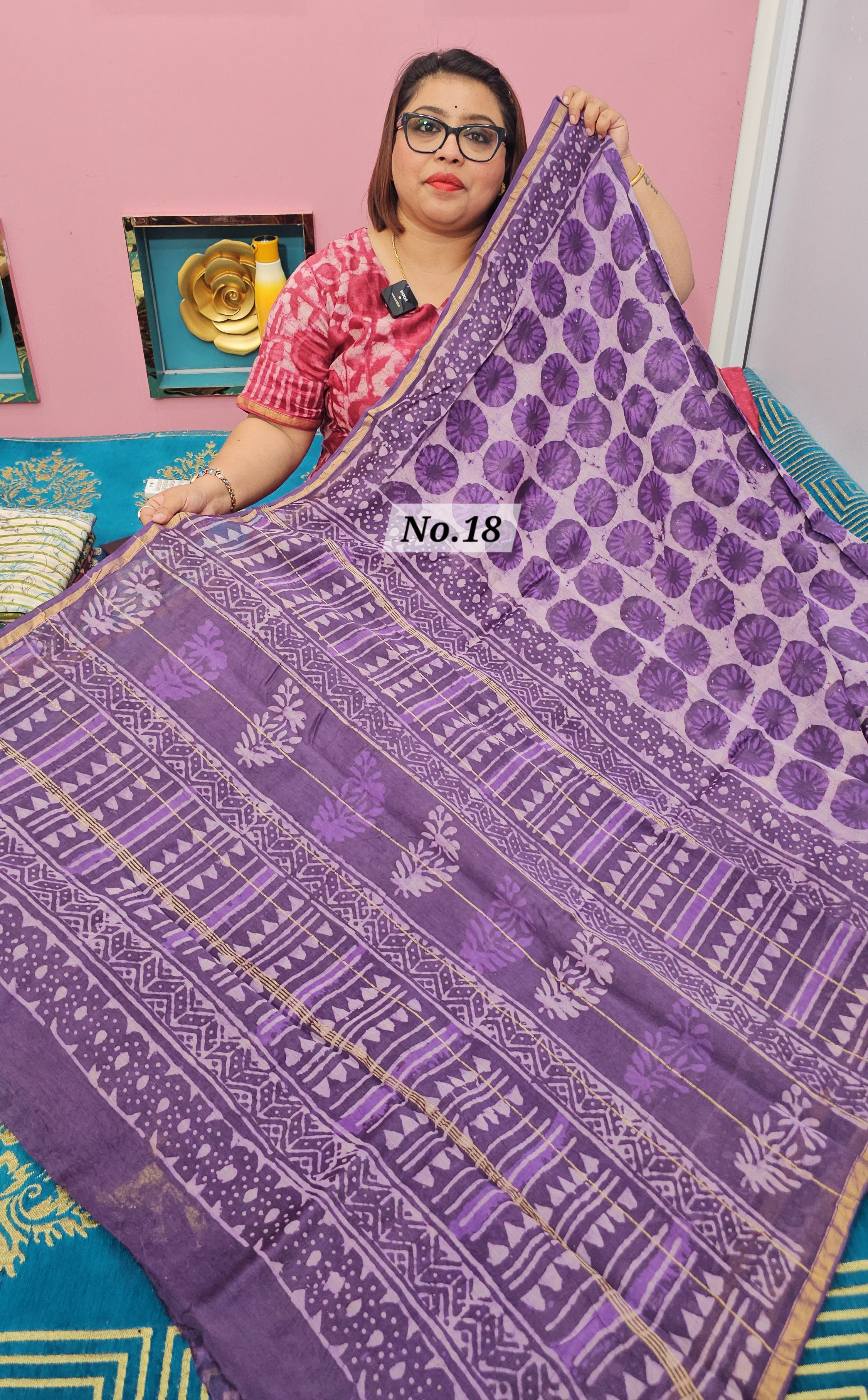 PURE CHANDERI MAHESHWARI SAREE (NO. 18)