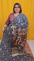 HANDBLOCK MAL COTTON KALAMKARI SAREE (NO. 44)
