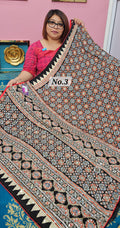 MIRROR WORK SATIN CREPE SAREE (NO.3)