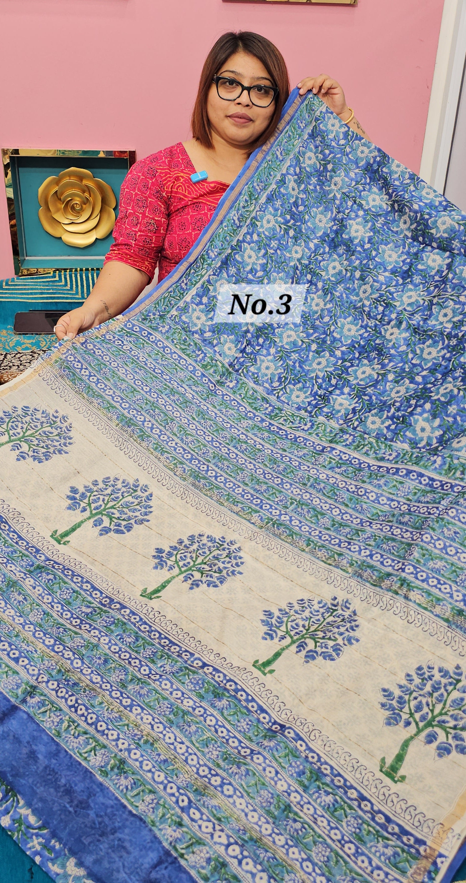 PURE CHANDERI SAREE (NO.3)