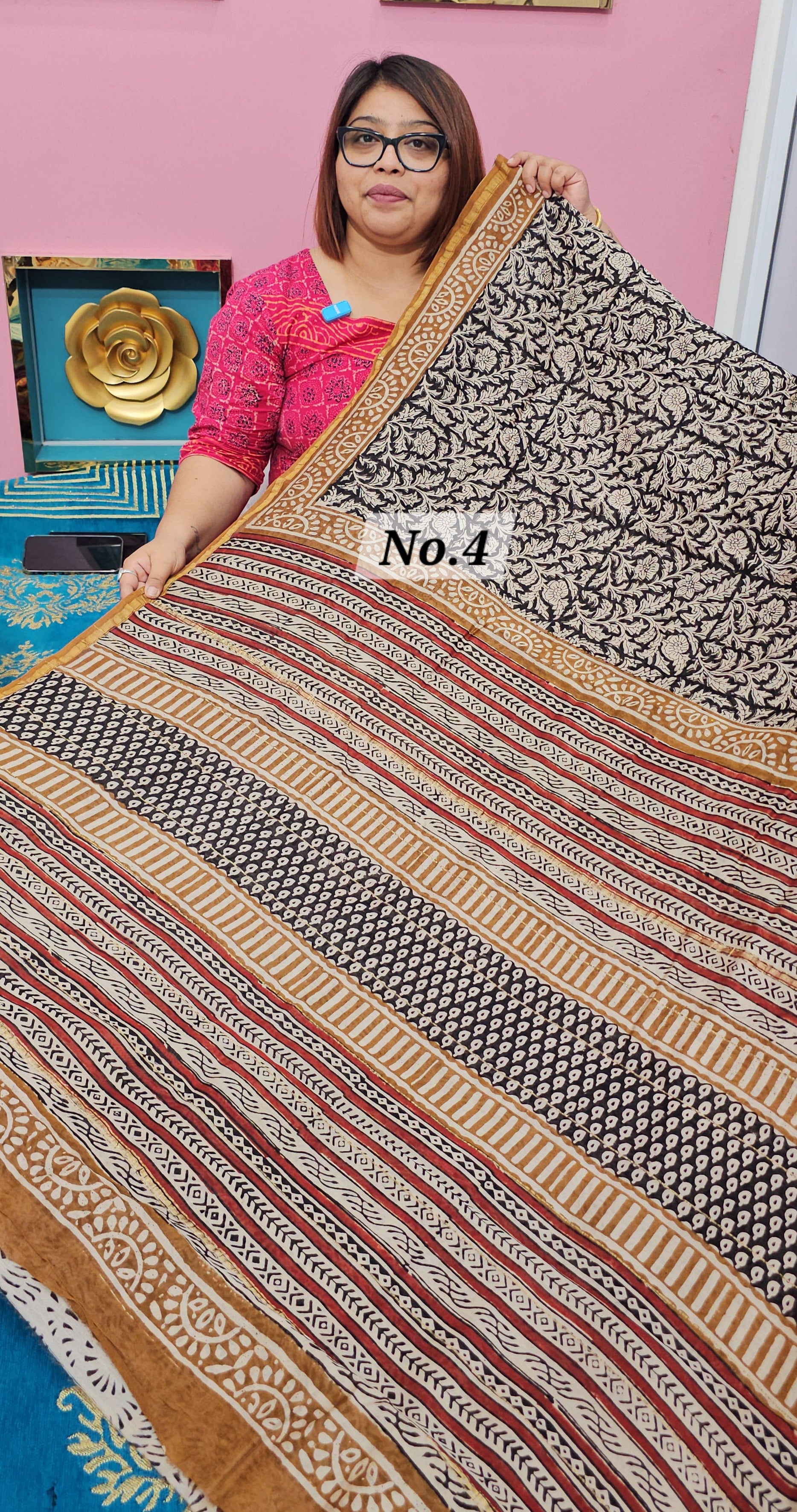 PURE CHANDERI SAREE (NO.4)