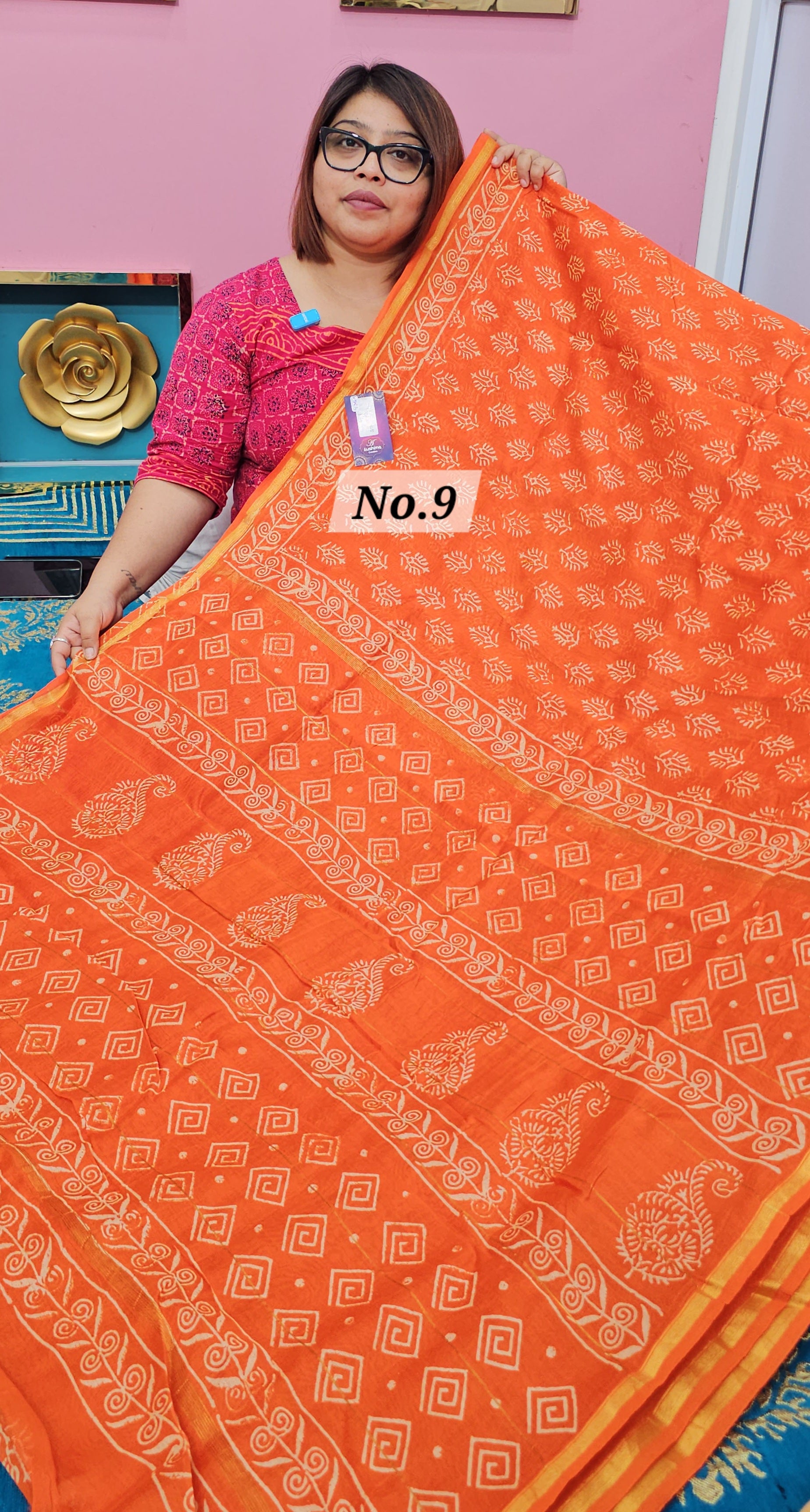 PURE CHANDERI SAREE (NO.9)