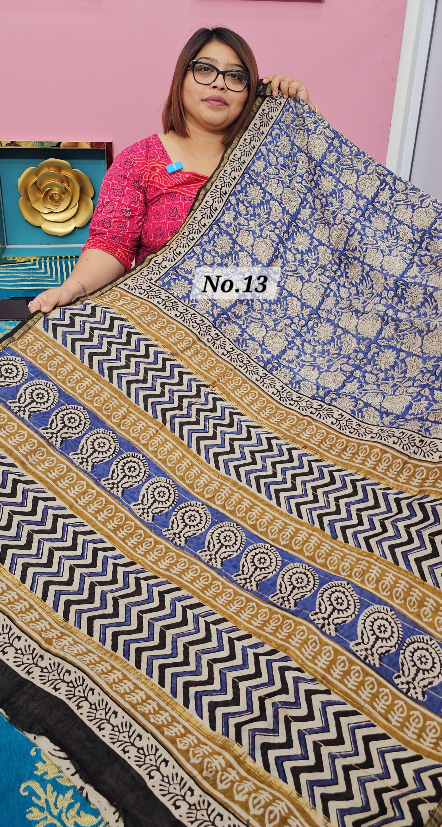 PURE CHANDERI SAREE (NO.13)