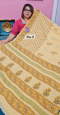 HANDBLOCK MAL COTTON SAREE (NO.3)