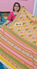 HANDBLOCK MAL COTTON SAREE (NO.10)