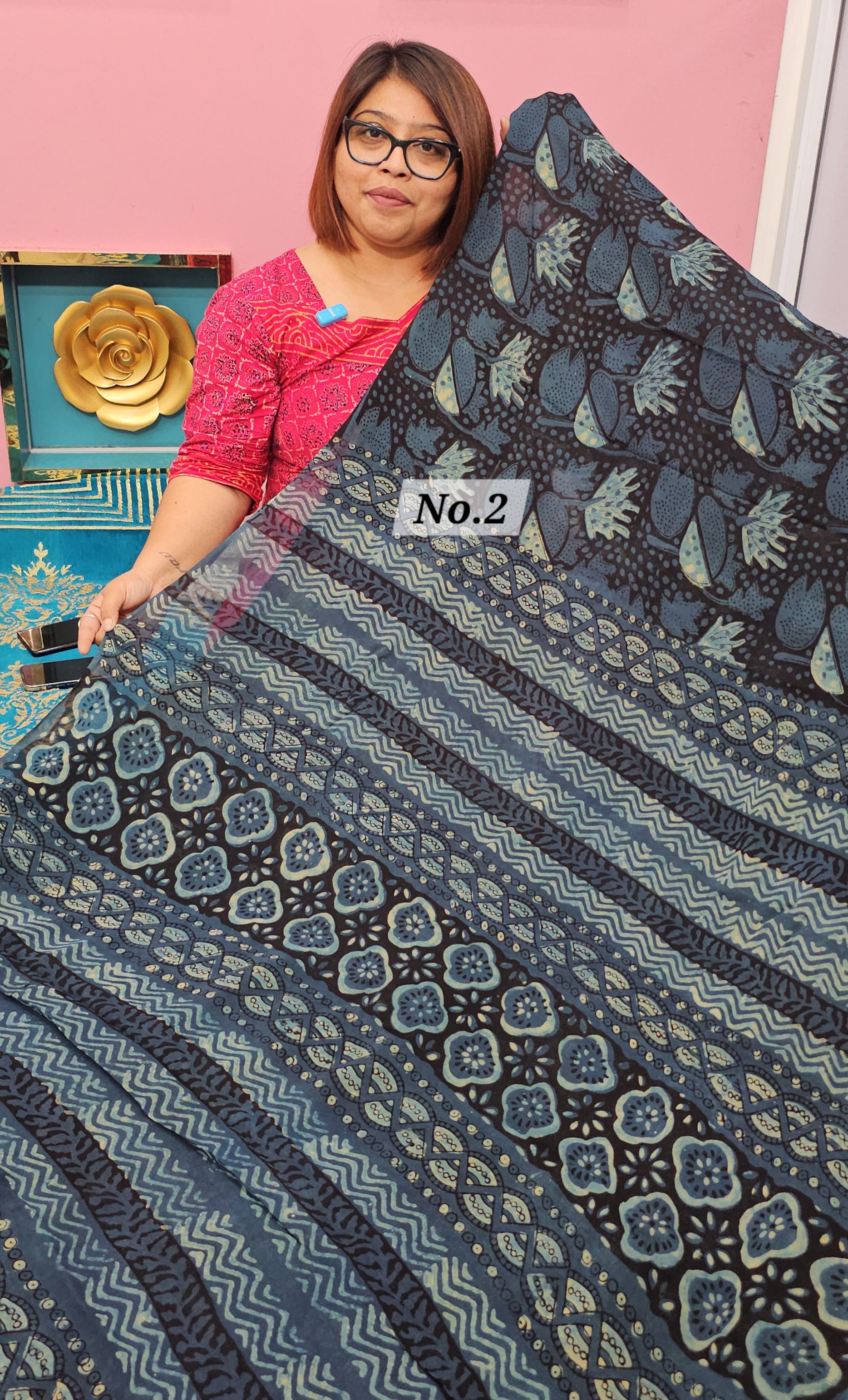 BAGRU HANDBLOCK GEORGETTE (NO.2)