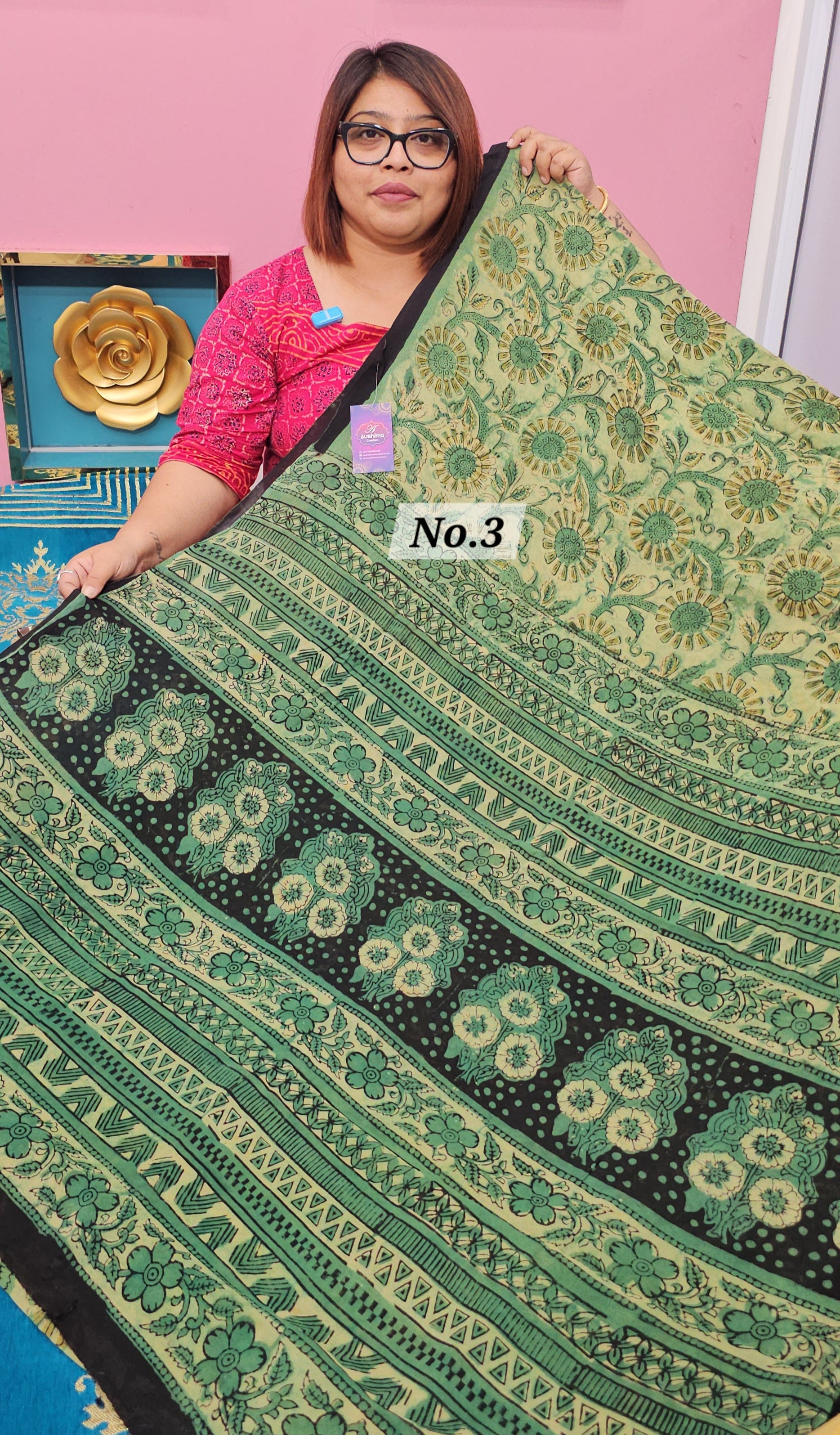 BAGRU HANDBLOCK GEORGETTE (NO.3)