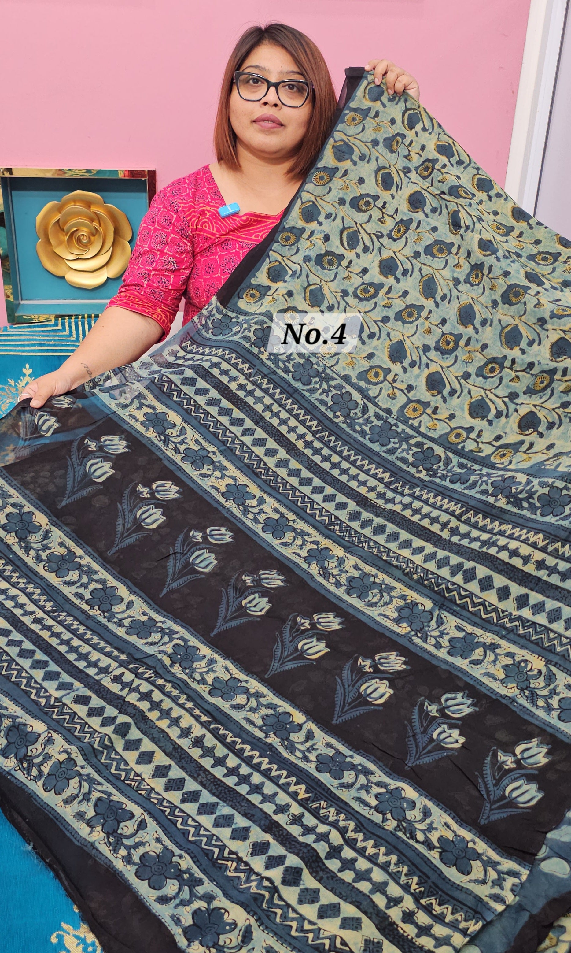 BAGRU HANDBLOCK GEORGETTE (NO.4)
