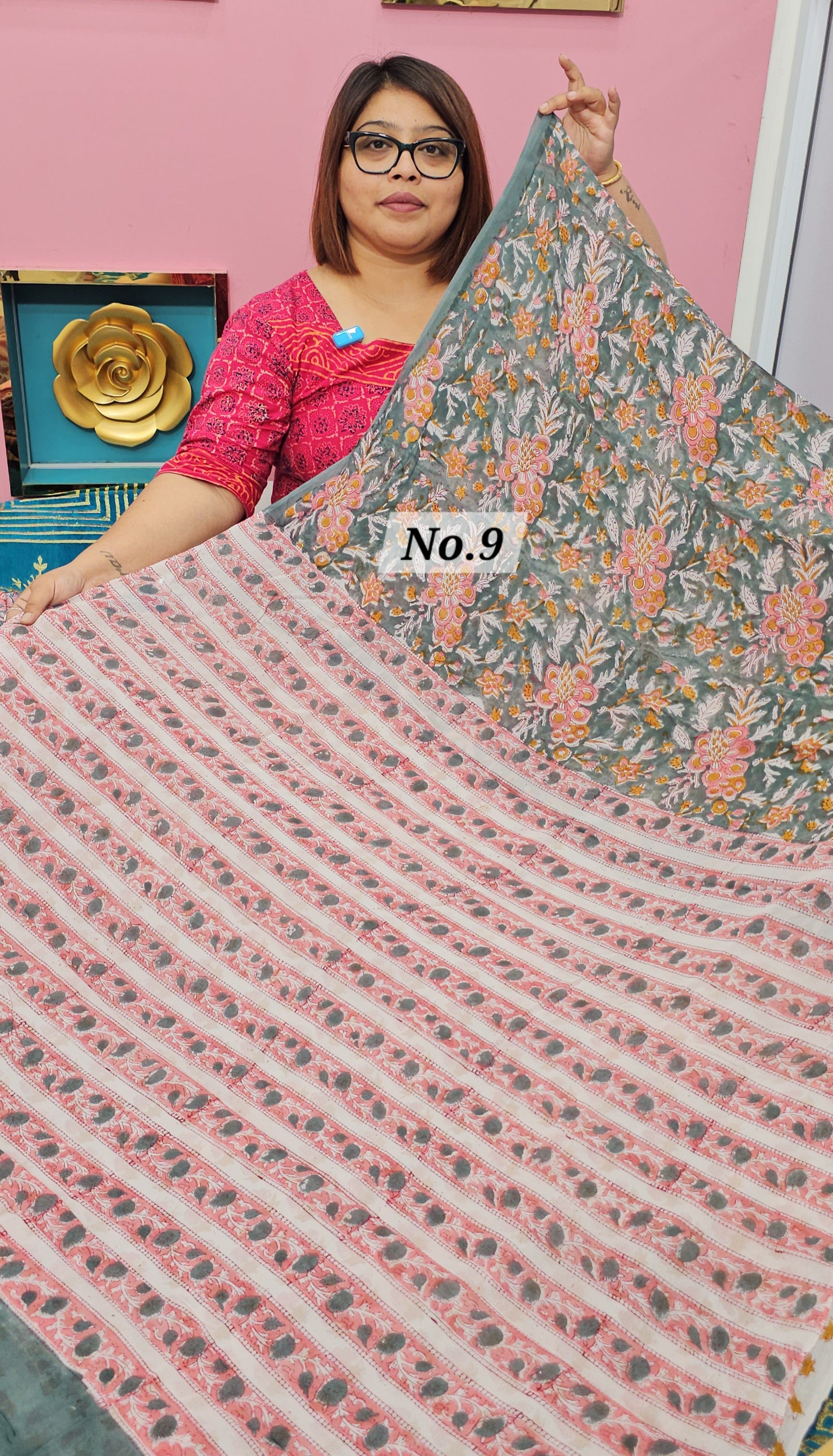 BAGRU HANDBLOCK GEORGETTE (NO.9)
