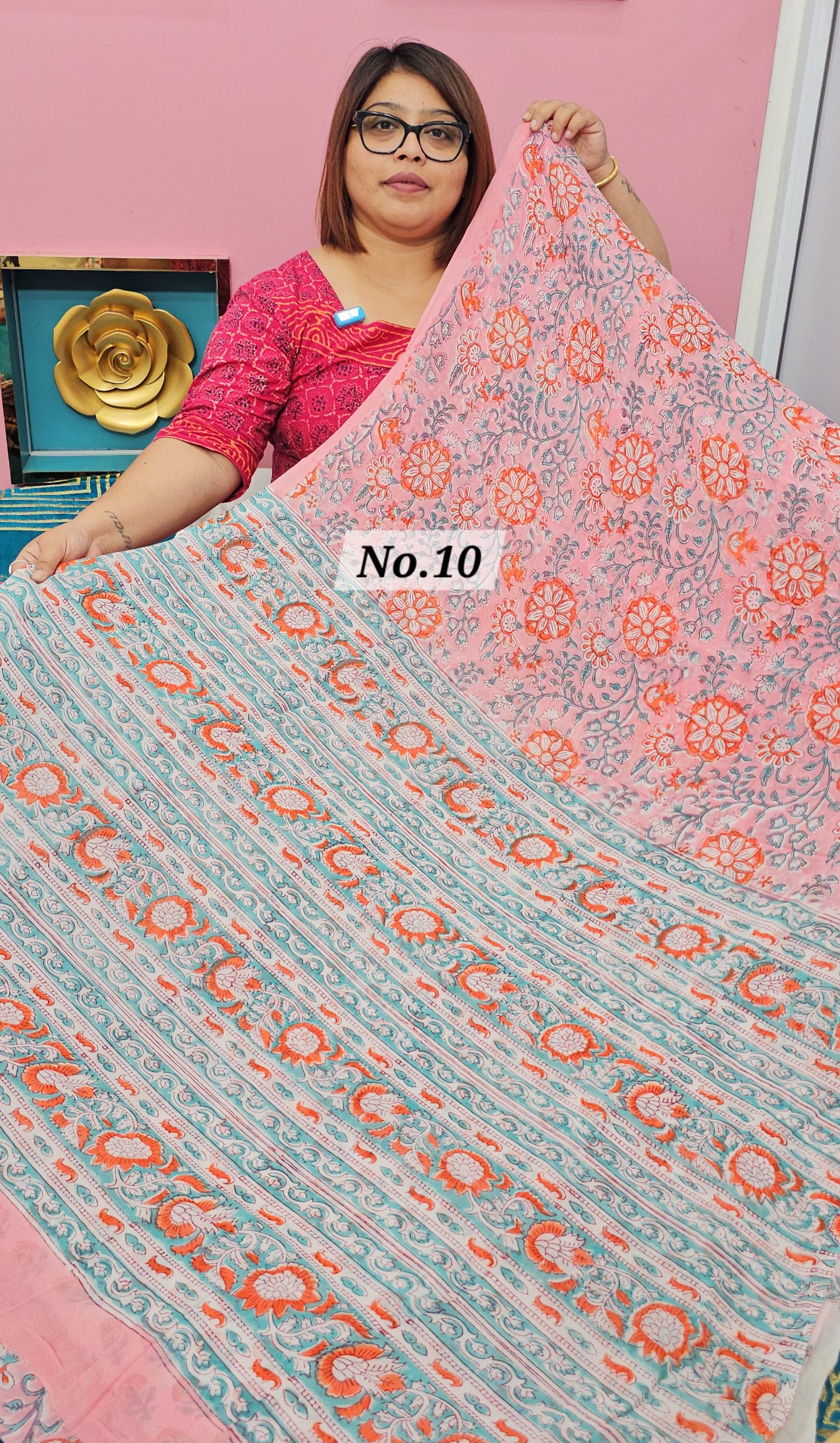 BAGRU HANDBLOCK GEORGETTE (NO.10)