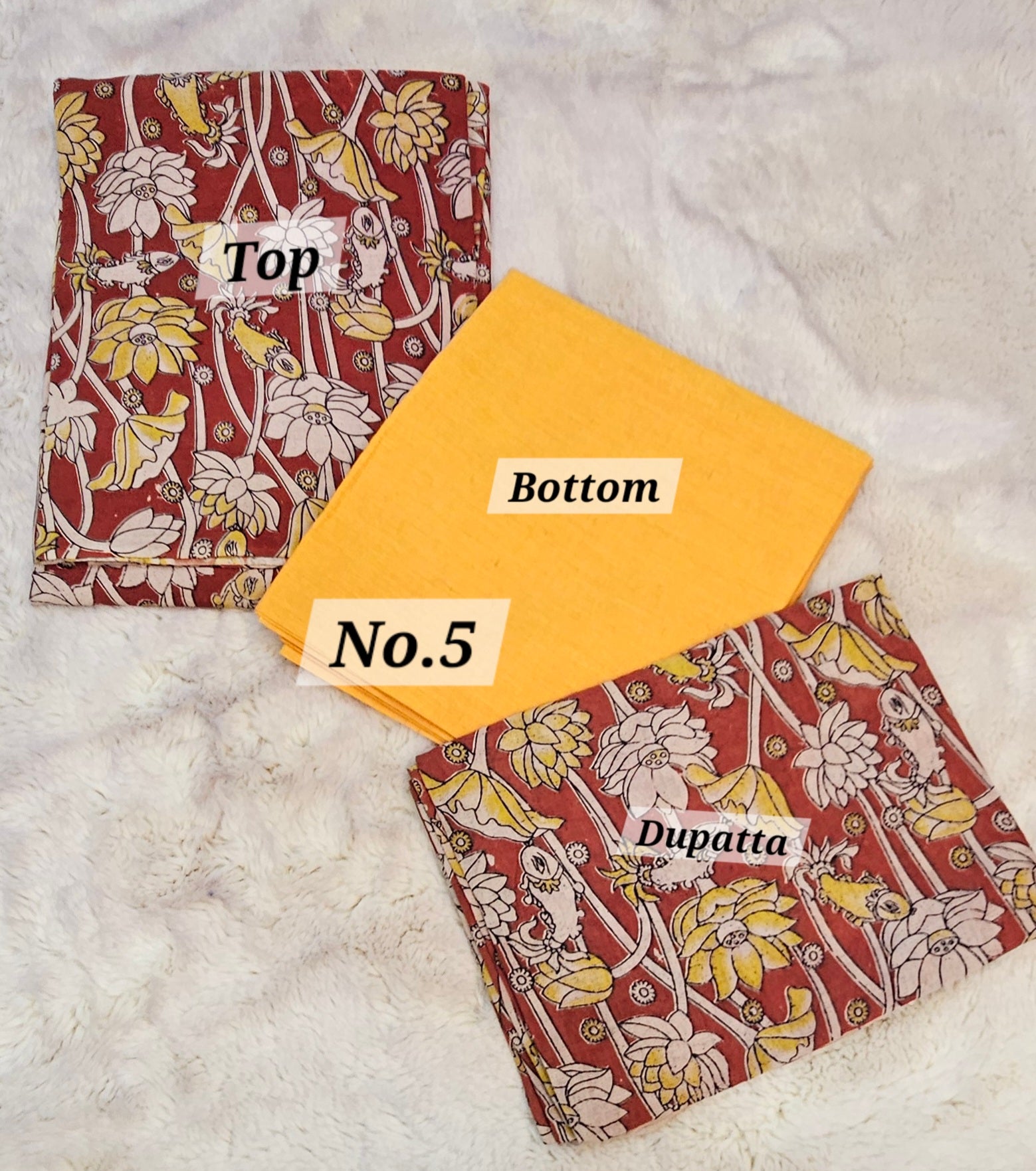 KALAMKARI 3PC MATERIAL SET (NO.5)