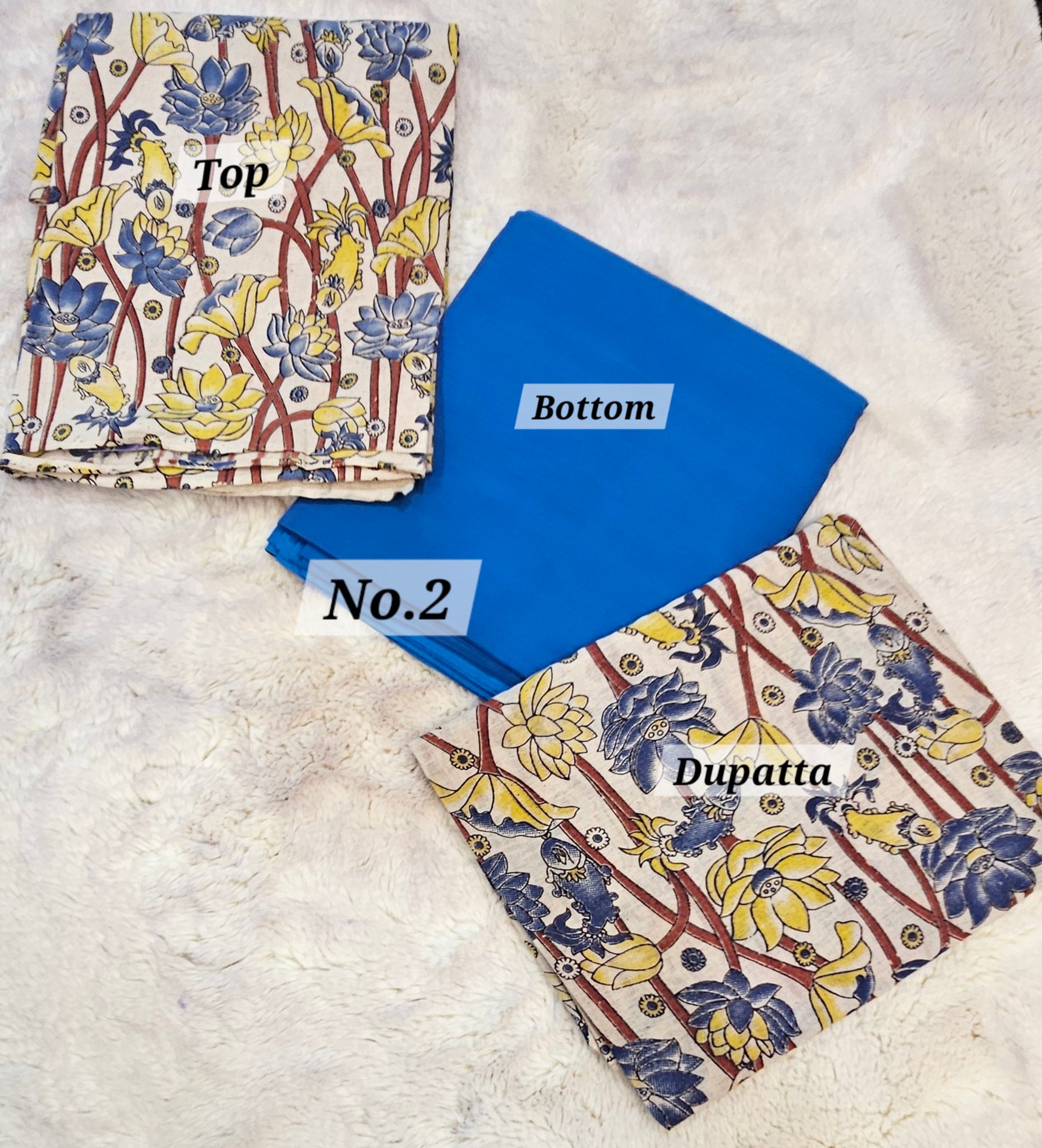 KALAMKARI 3PC MATERIAL SET (NO.2)