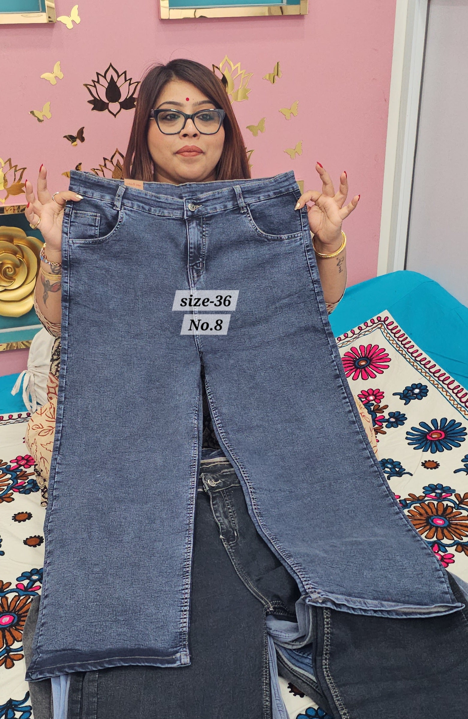 READY MADE JEANS SIZE- 36 (NO.8)