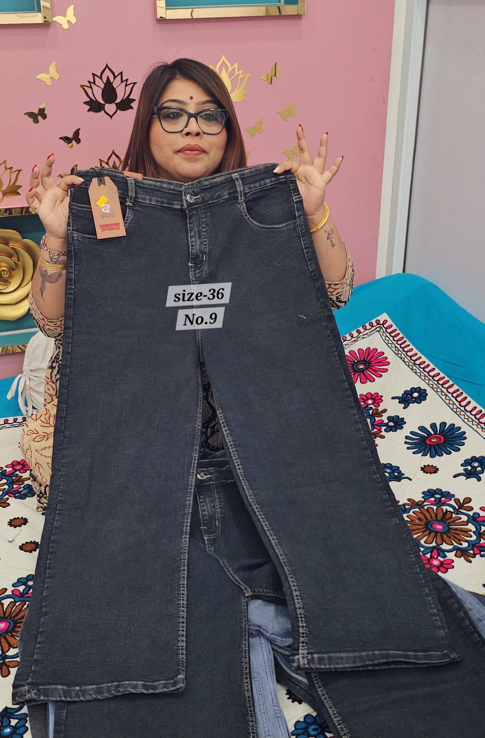 READY MADE JEANS SIZE- 36 (NO.9)