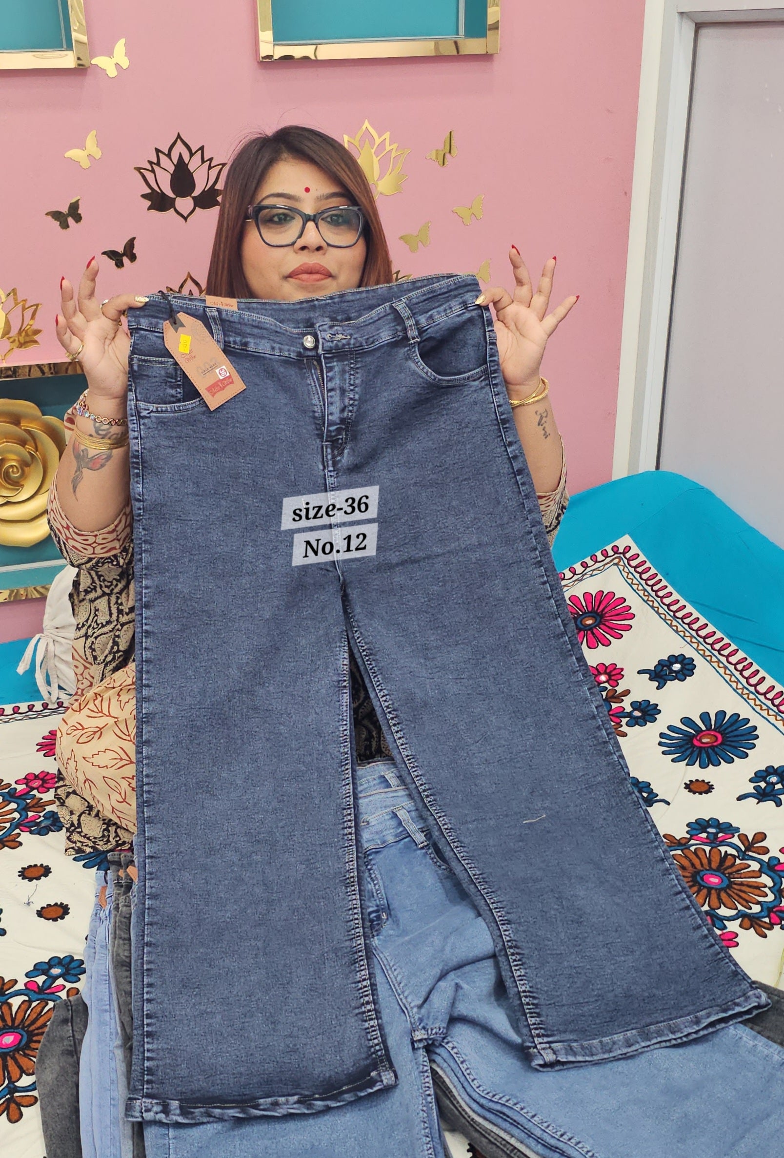 READY MADE JEANS SIZE- 36 (NO.12)