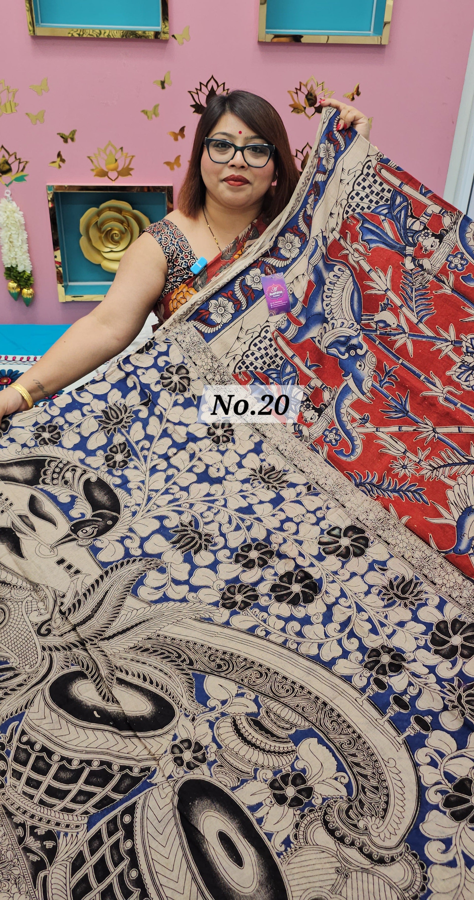 HANDBLOCK MAL COTTON SAREE (NO.20)