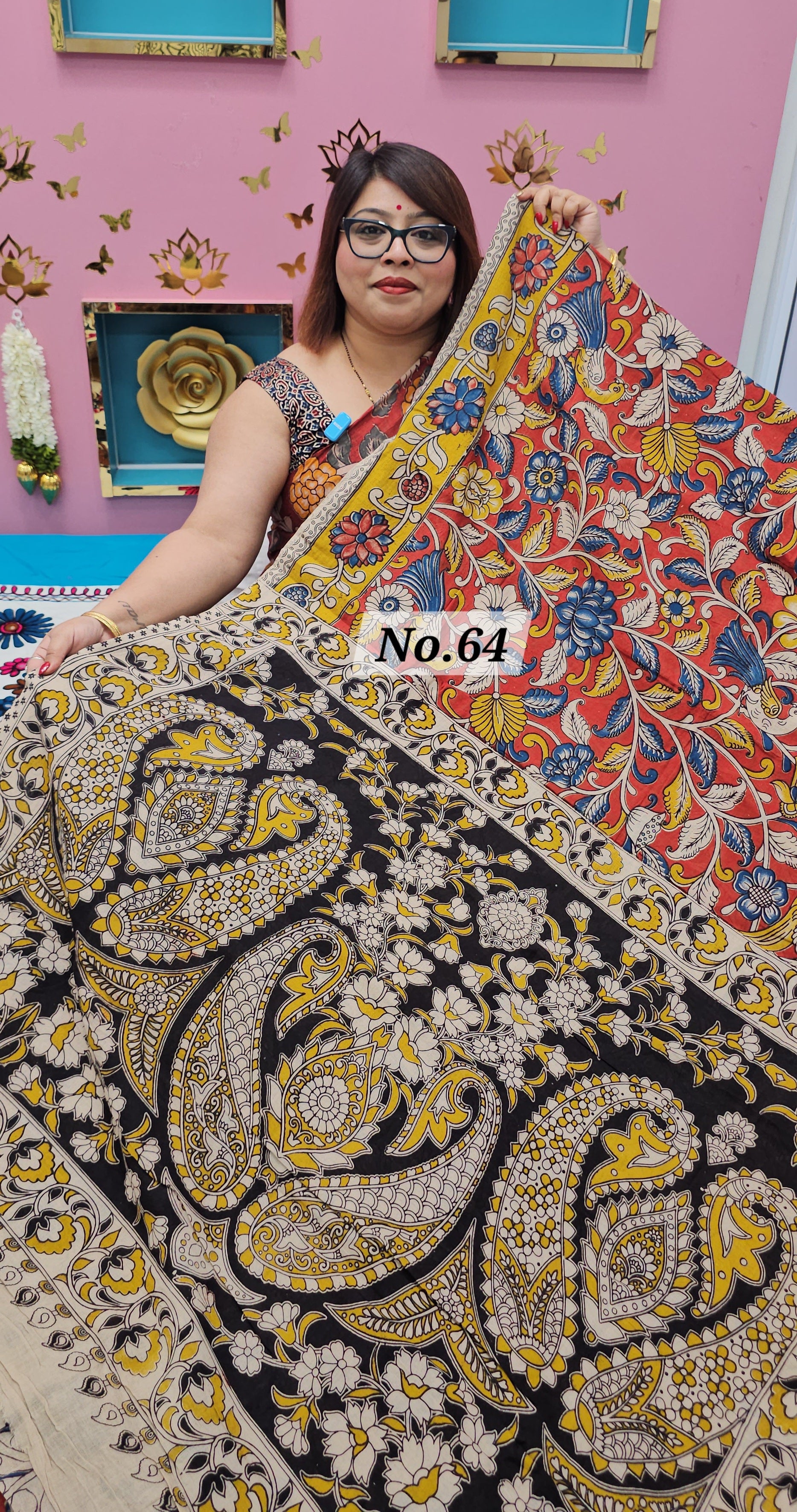 HANDBLOCK MAL COTTON SAREE (NO. 64)