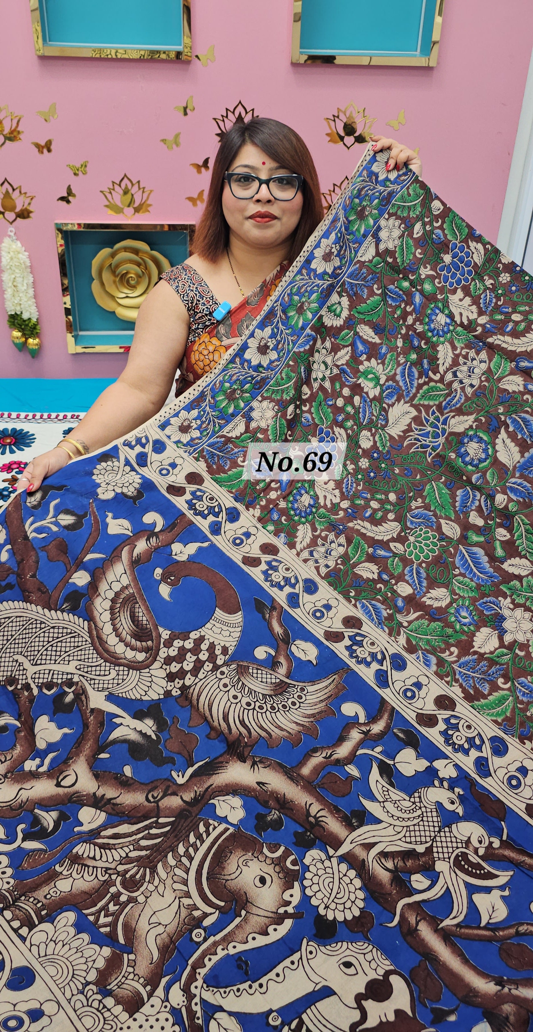 HANDBLOCK MAL COTTON SAREE (NO. 69)