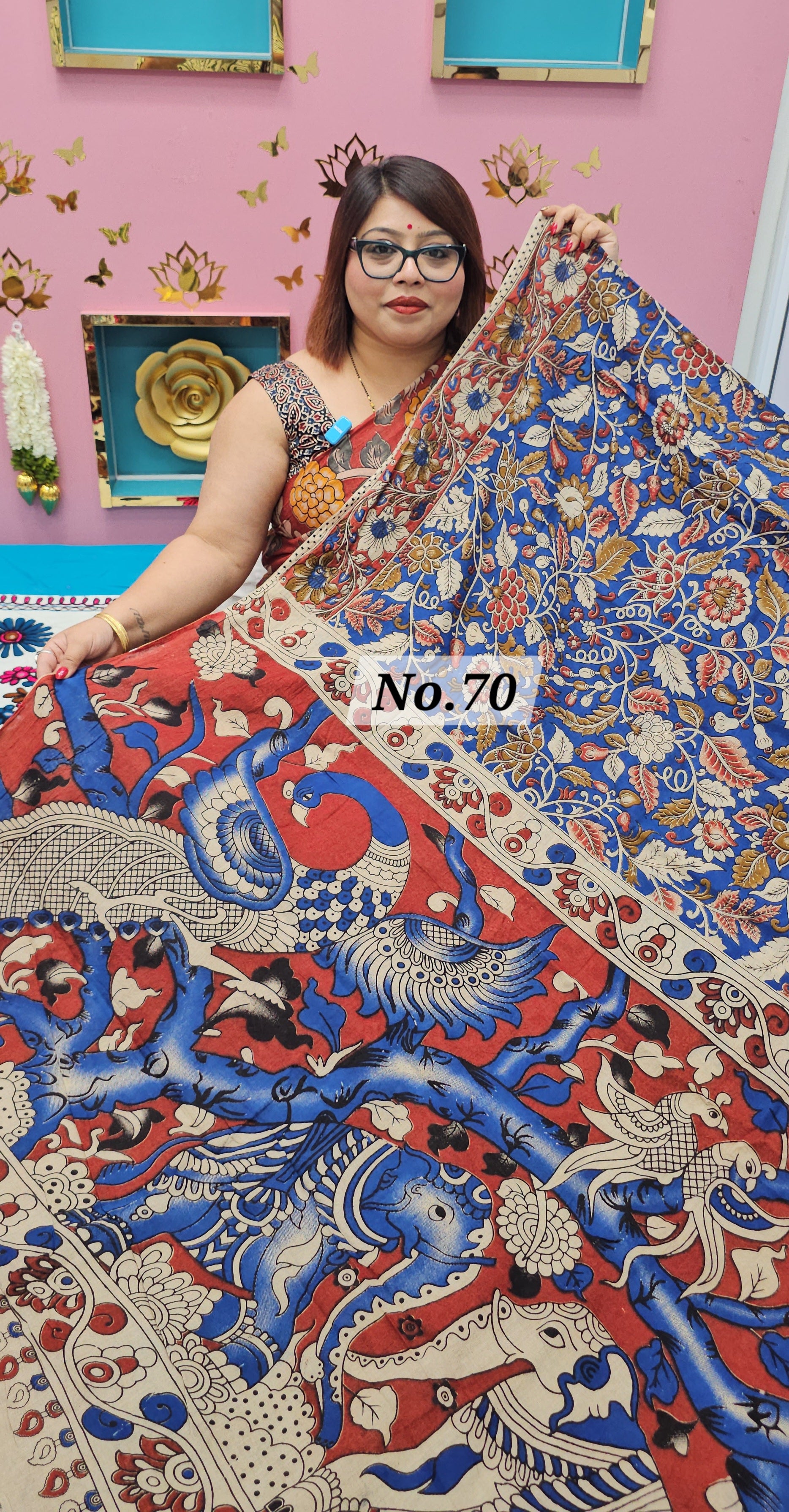 HANDBLOCK MAL COTTON SAREE (NO. 70)
