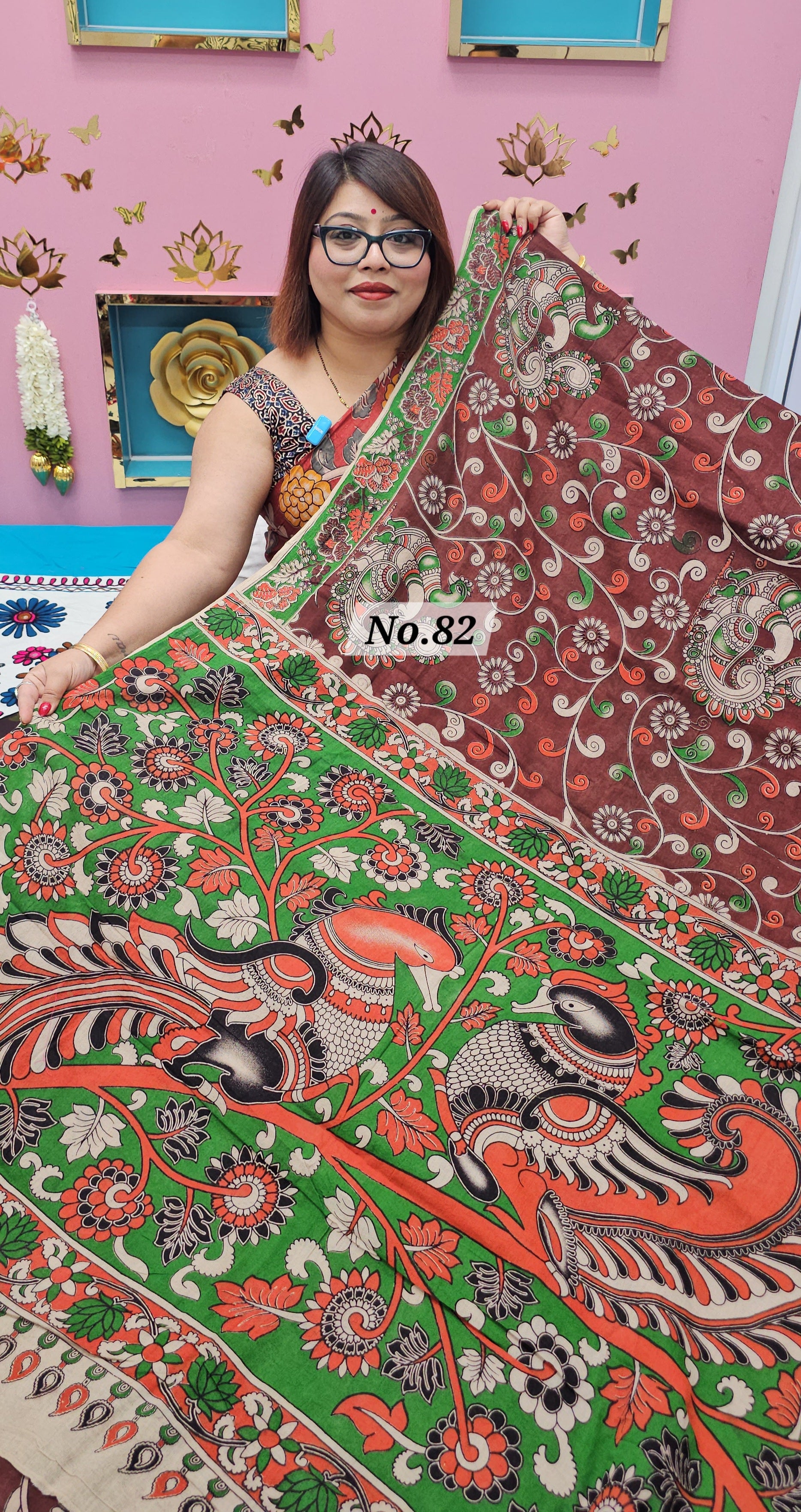 HANDBLOCK MAL COTTON SAREE (NO. 82)
