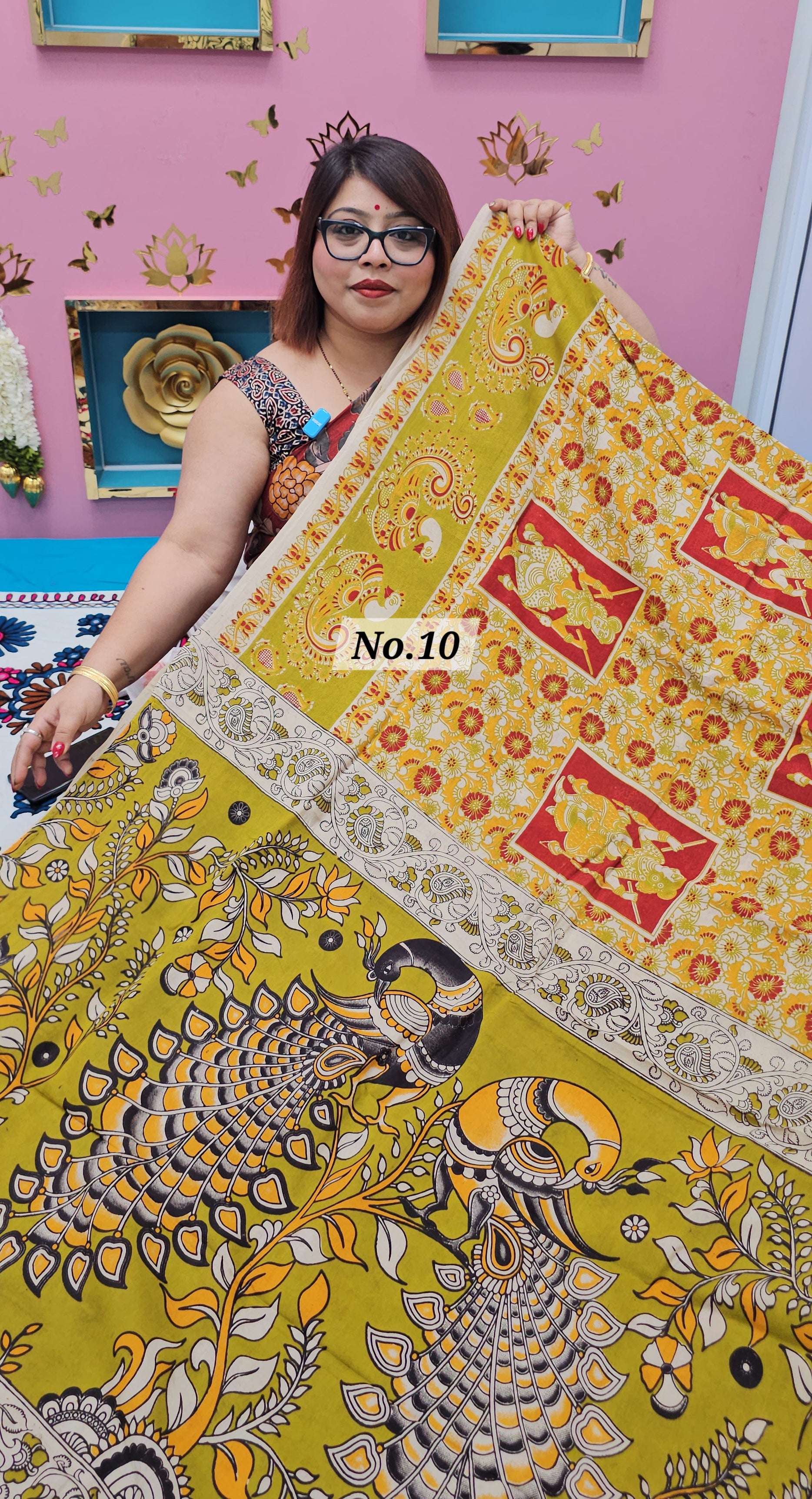 KALAMKARI SILK SAREE (NO.10)