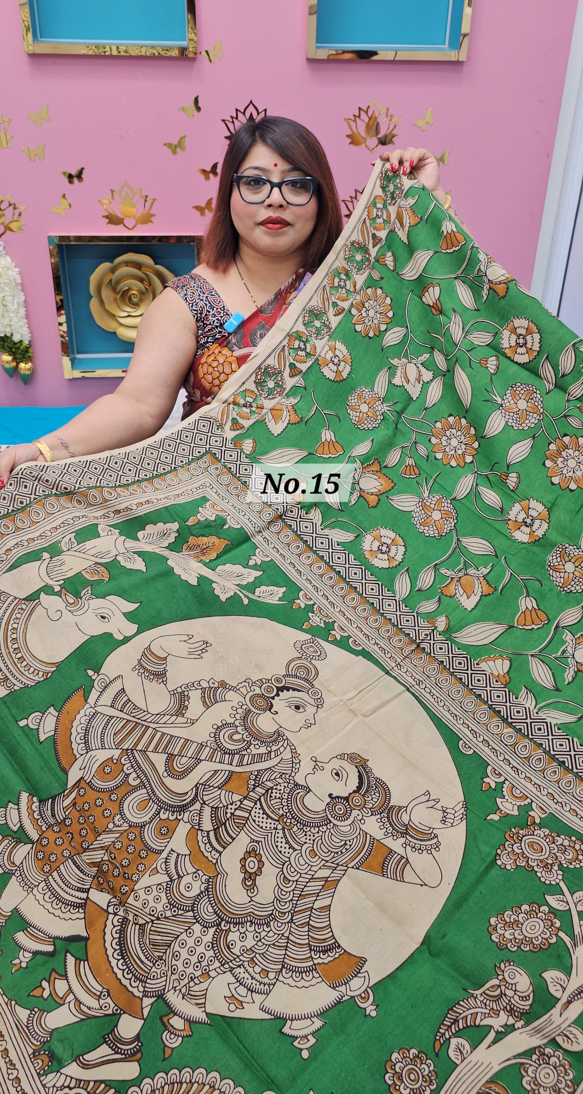 KALAMKARI SILK SAREE (NO.15)