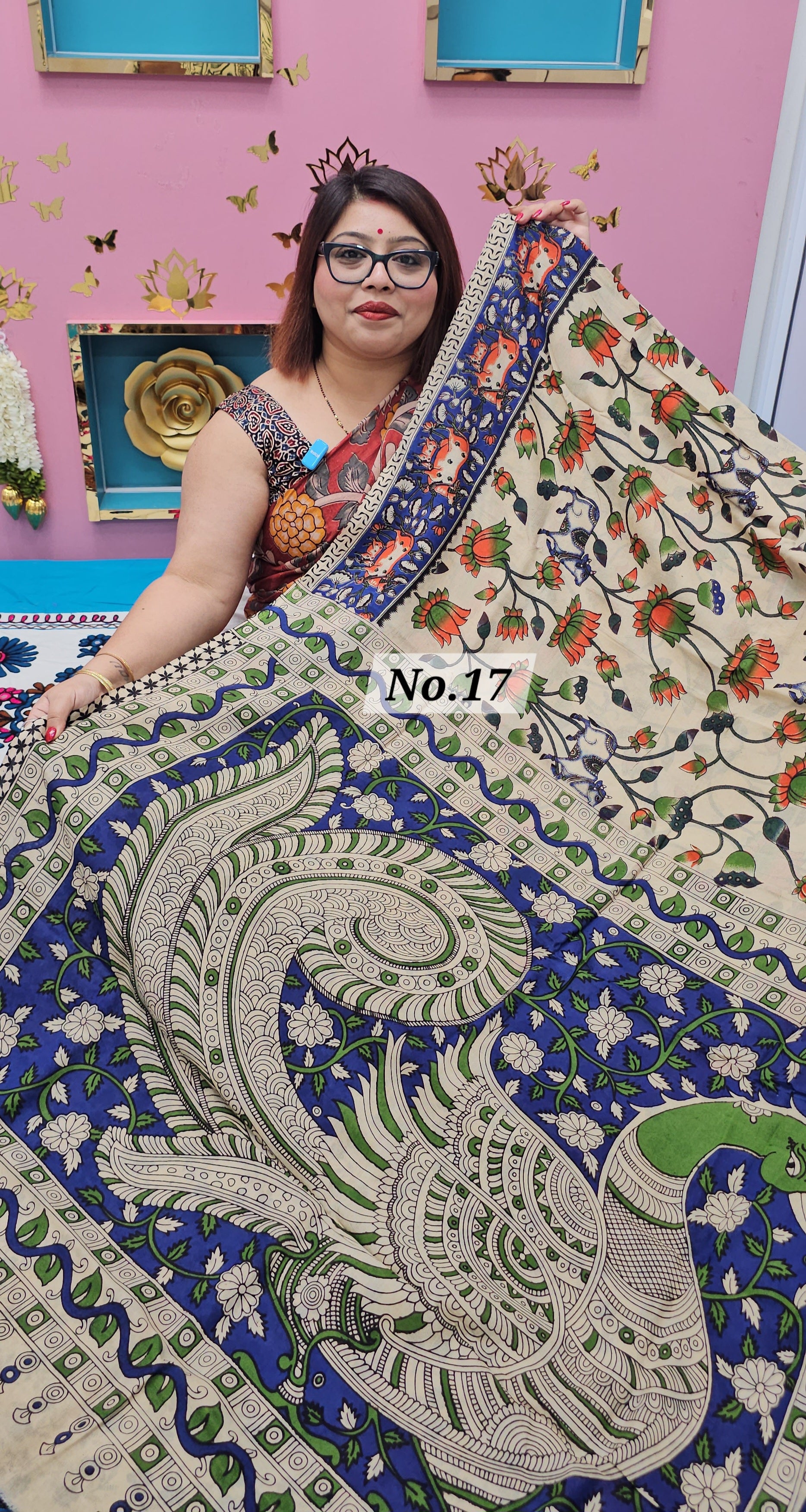 KALAMKARI SILK SAREE (NO.17)