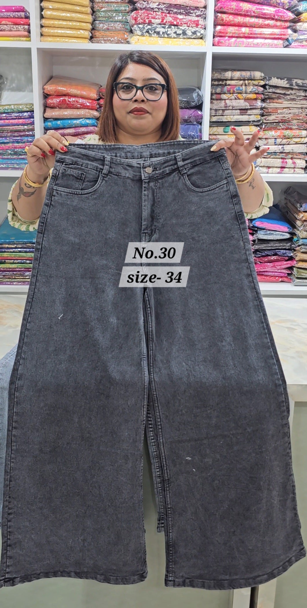 READY MADE JEANS SIZE-34 (NO.30)