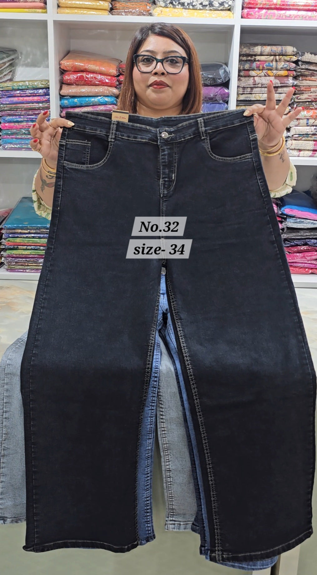 READY MADE JEANS SIZE-34 (NO.32)