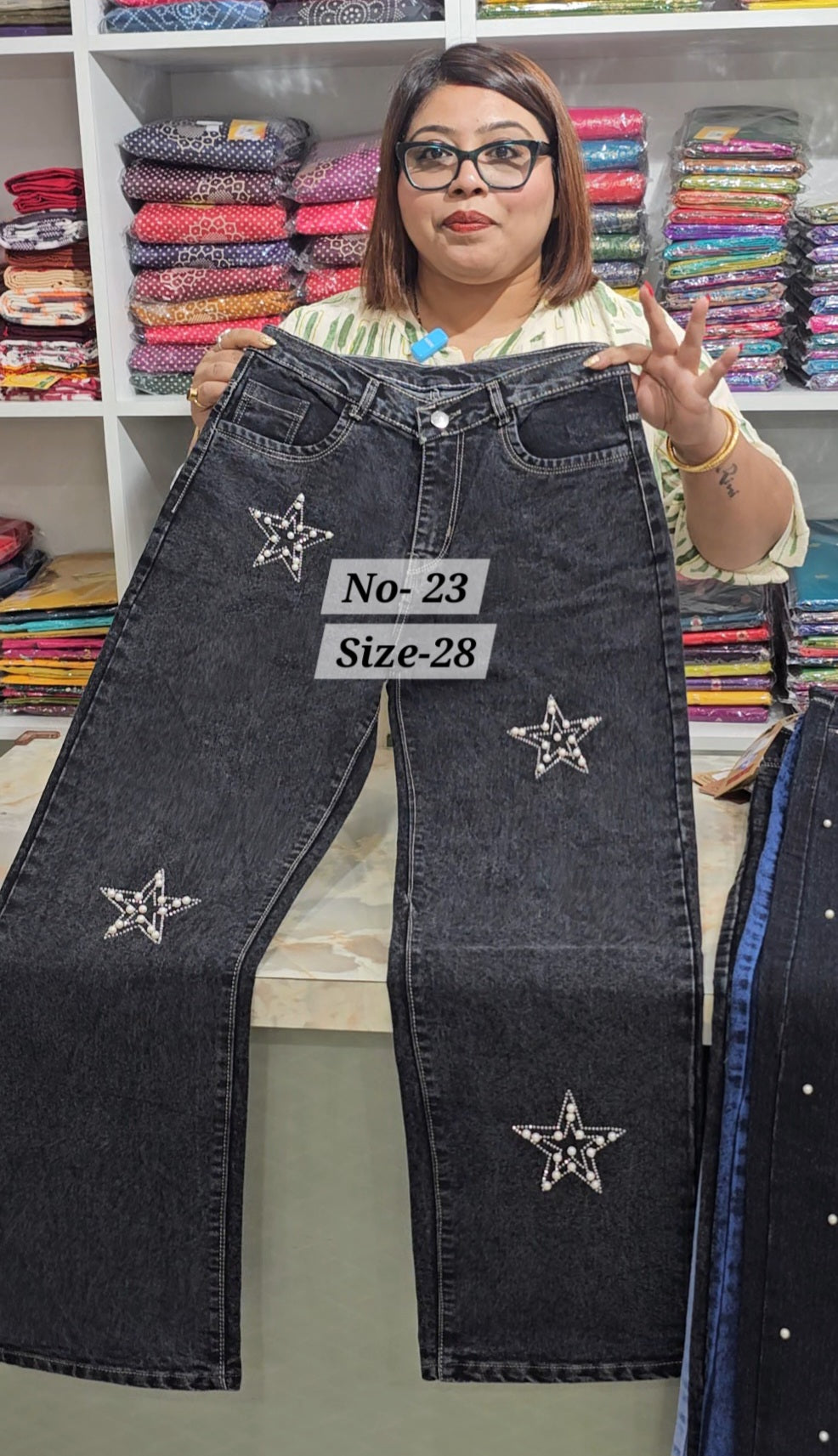 READY MADE JEANS SIZE-28 (NO.23)