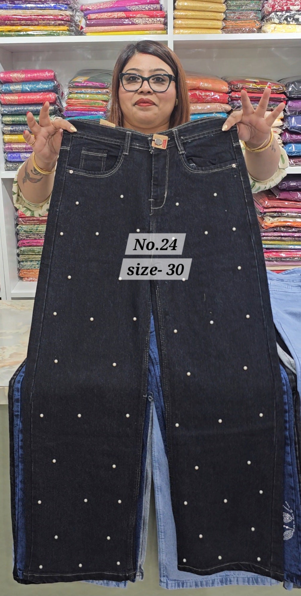 READY MADE JEANS SIZE-30 (NO.24)