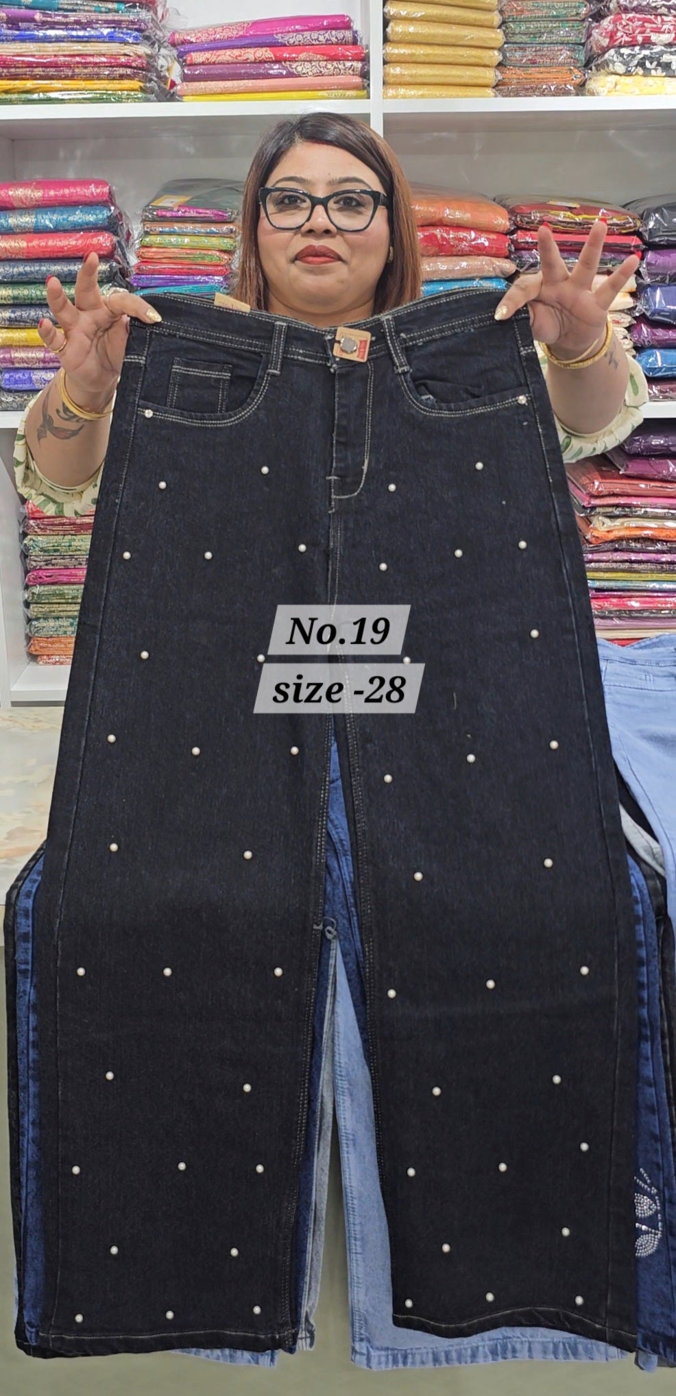 READY MADE JEANS SIZE-28 (NO.19)