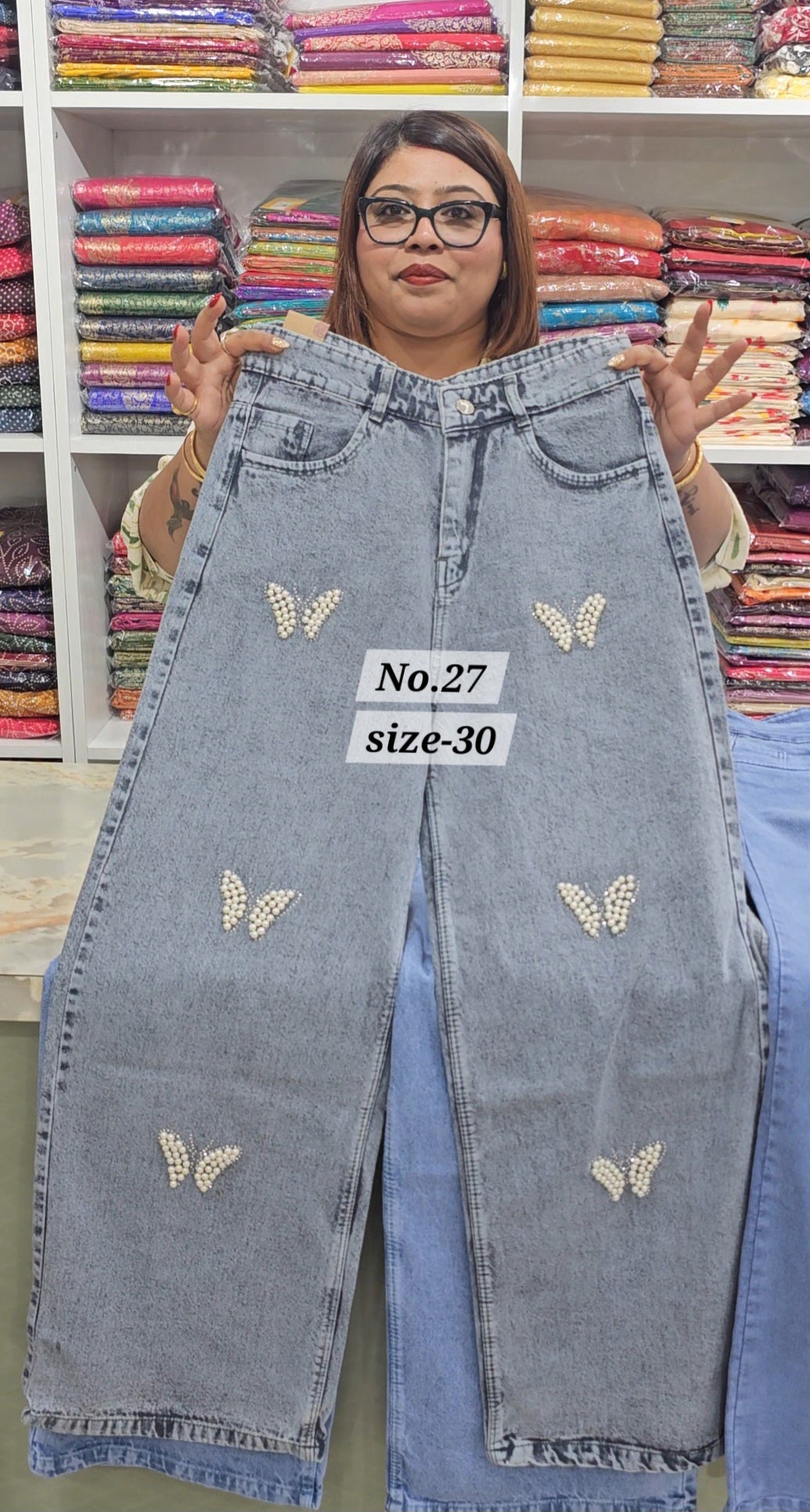 READY MADE JEANS SIZE-30 (NO.27)