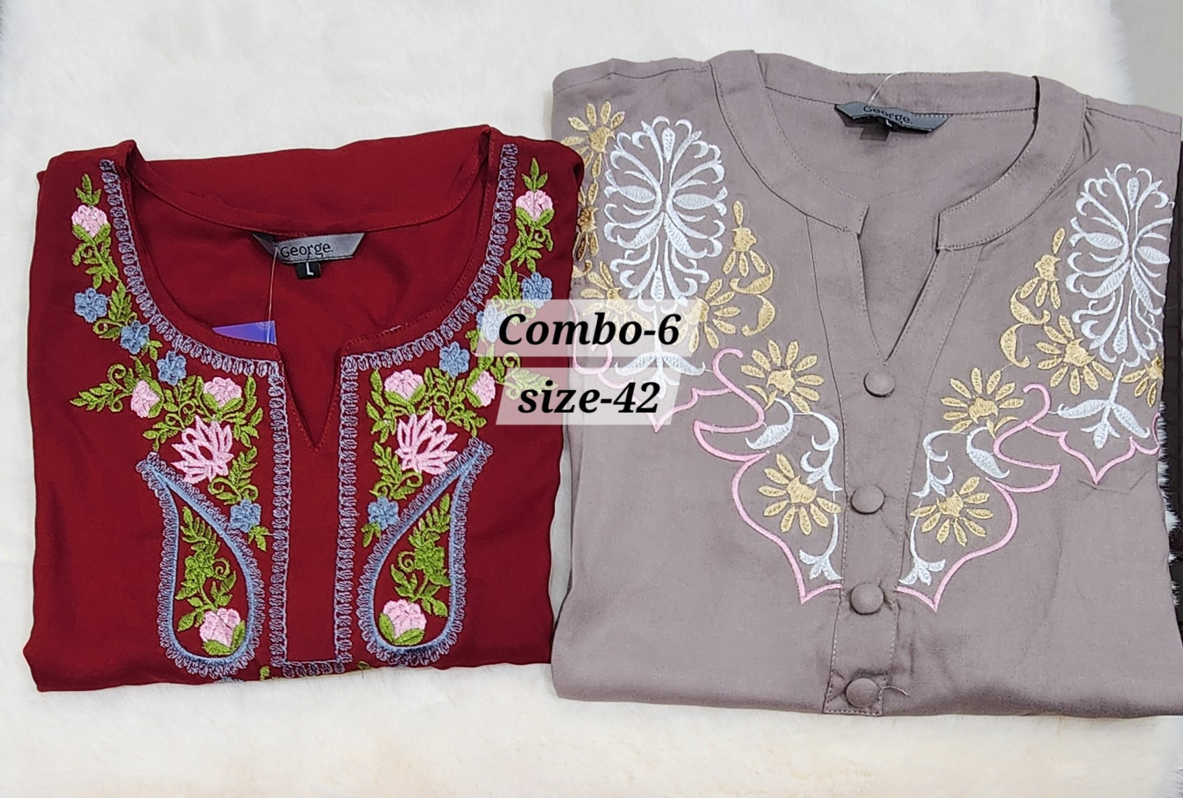 COTTON SHORT TOP {SIZE-42} (COMBO-6)