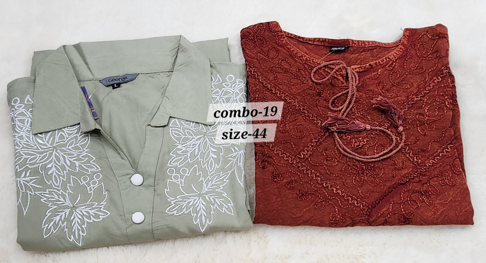 COTTON SHORT TOP {SIZE-44} (COMBO-19)