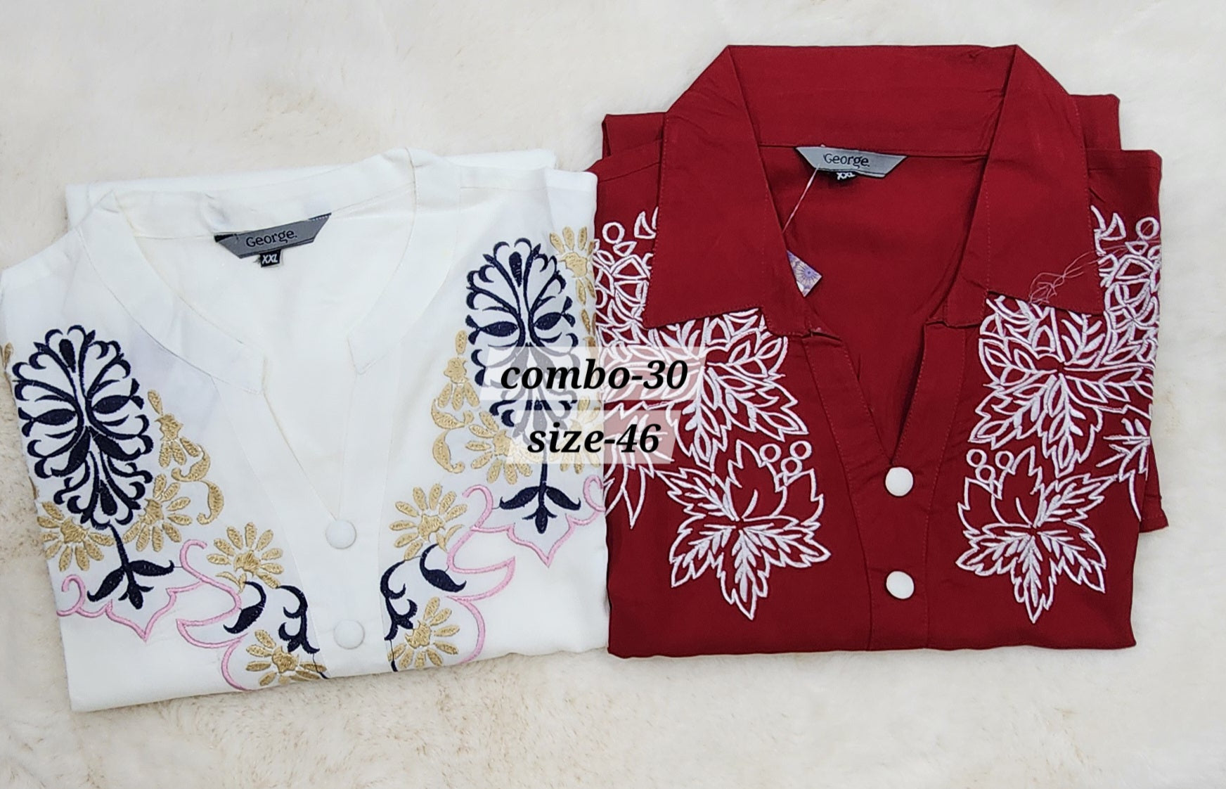 COTTON SHORT TOP {SIZE-46} (COMBO-30)