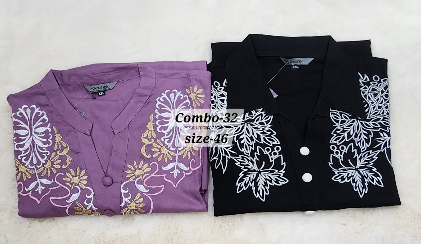 COTTON SHORT TOP {SIZE-46} (COMBO-32)