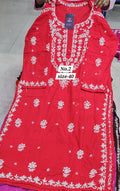 LUKHNOW CHIKANKARI READY MADE KURTI {SIZE-40} (NO. 2)