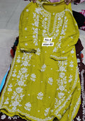 LUKHNOW CHIKANKARI READY MADE KURTI {SIZE-40} (NO. 4)