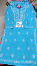 LUCKNOW CHIKANKARI READY MADE KURTI {SIZE-42} (NO. 12)
